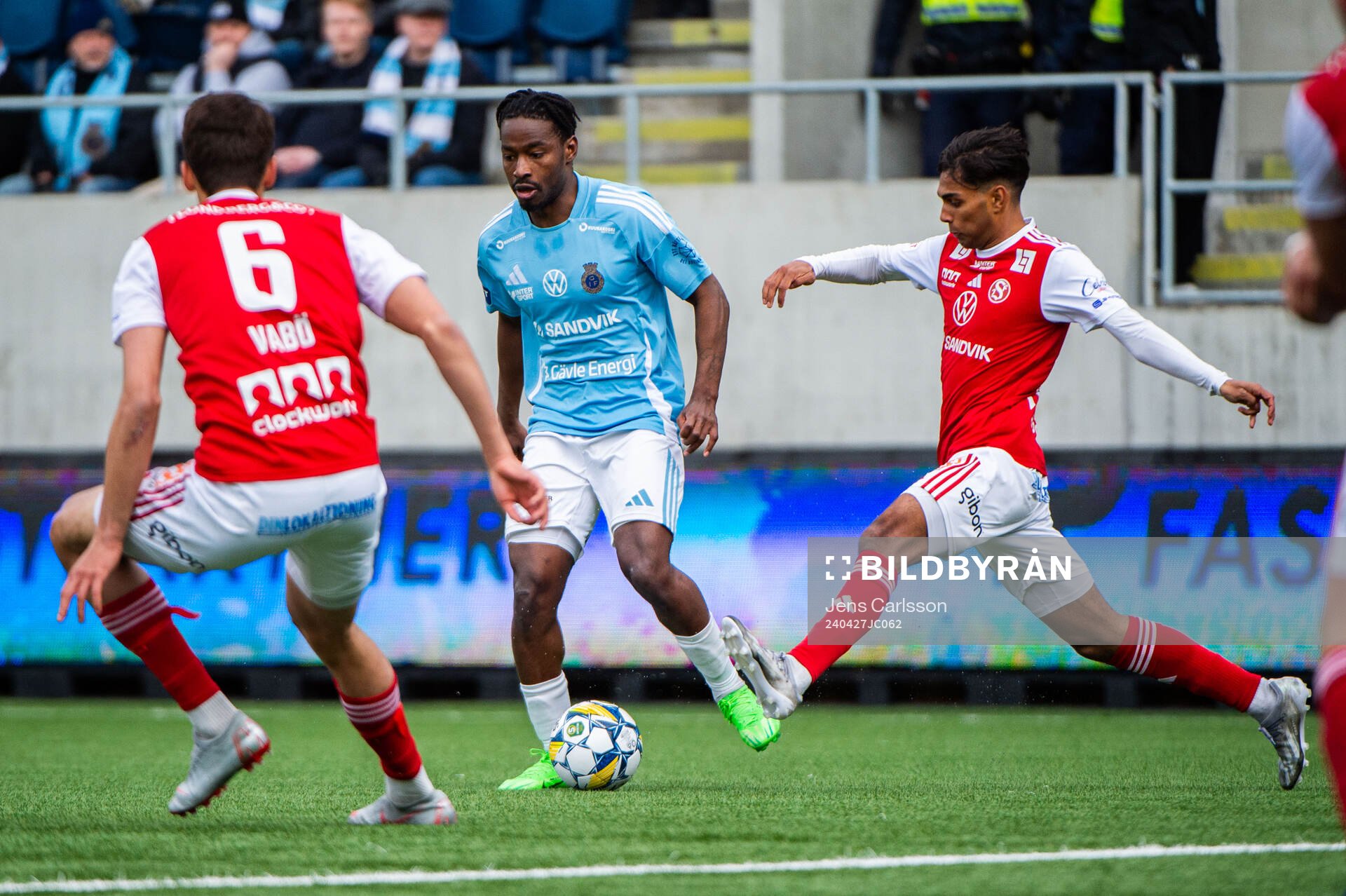 Gefles York Rafael och Sandvikens Jonathan Karlsson