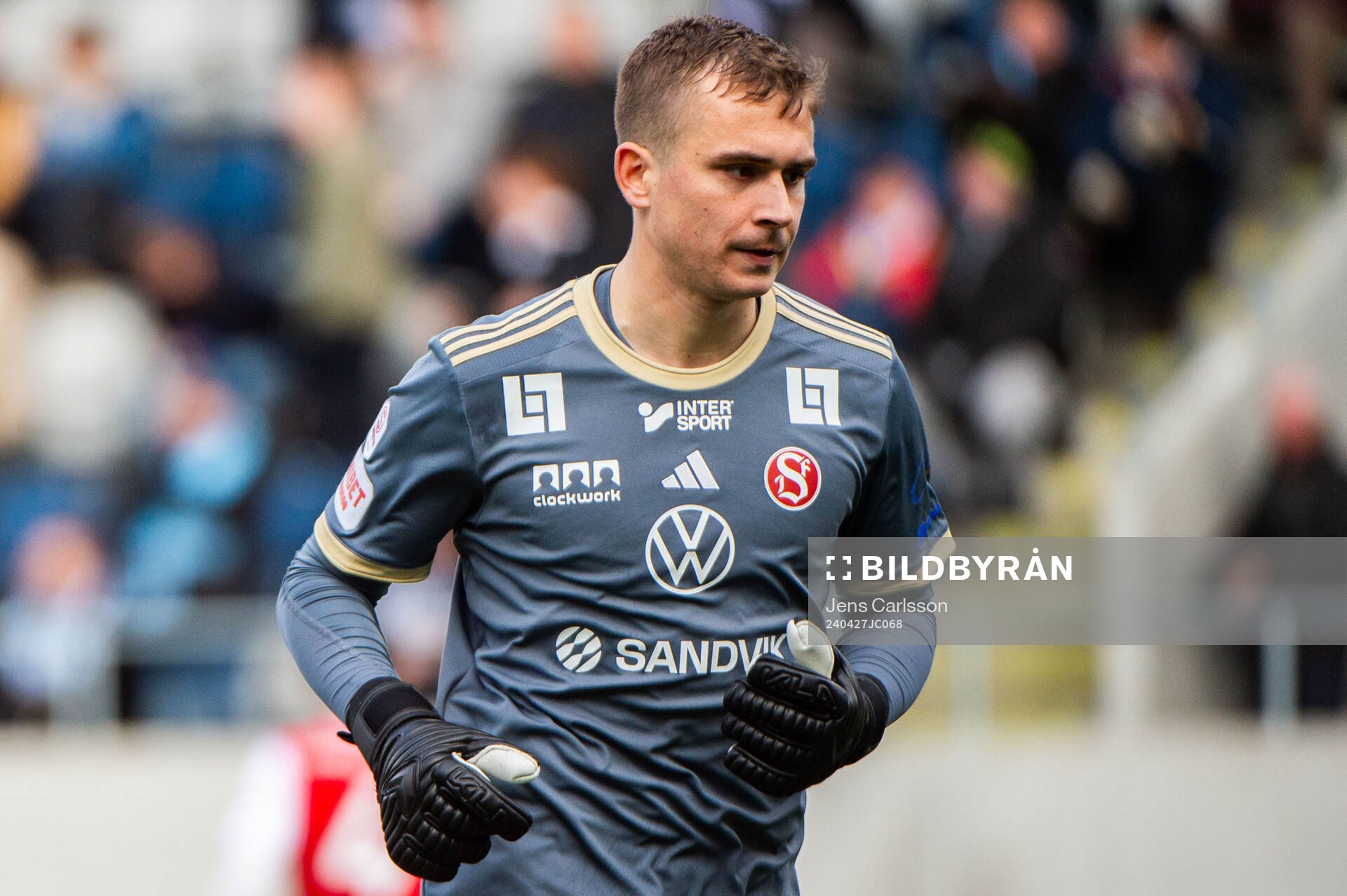 Sandvikens målvakt Felix Jakobsson