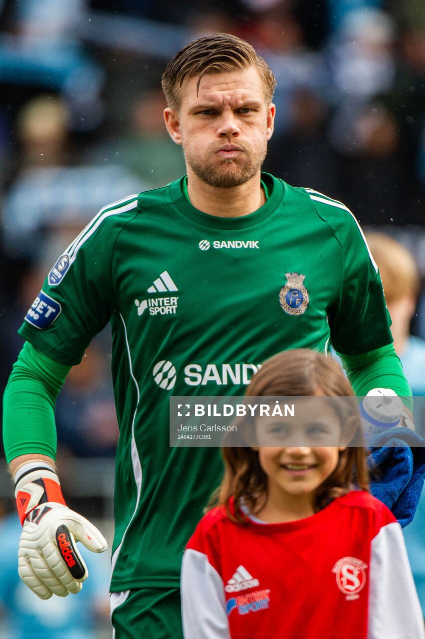 Gefles målvakt Oscar Jonsson