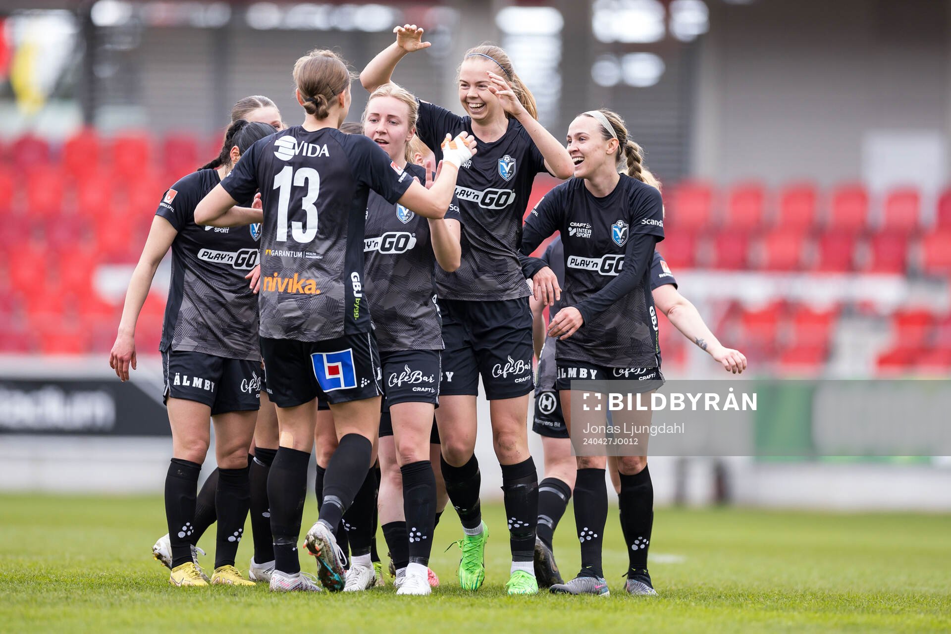 Växjö DFFs Elin Nilsson jublar