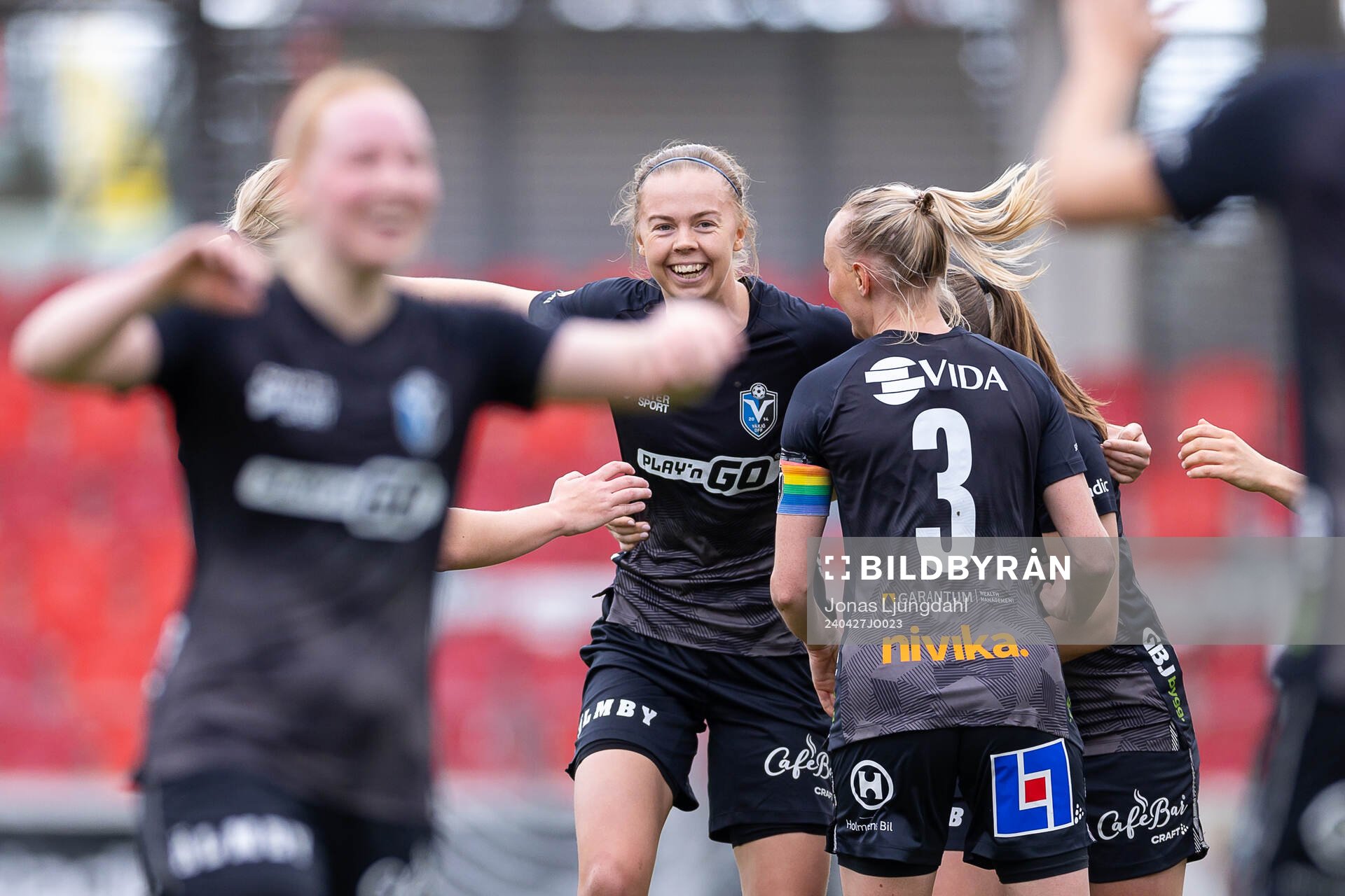 Växjö DFFs Elin Nilsson jublar