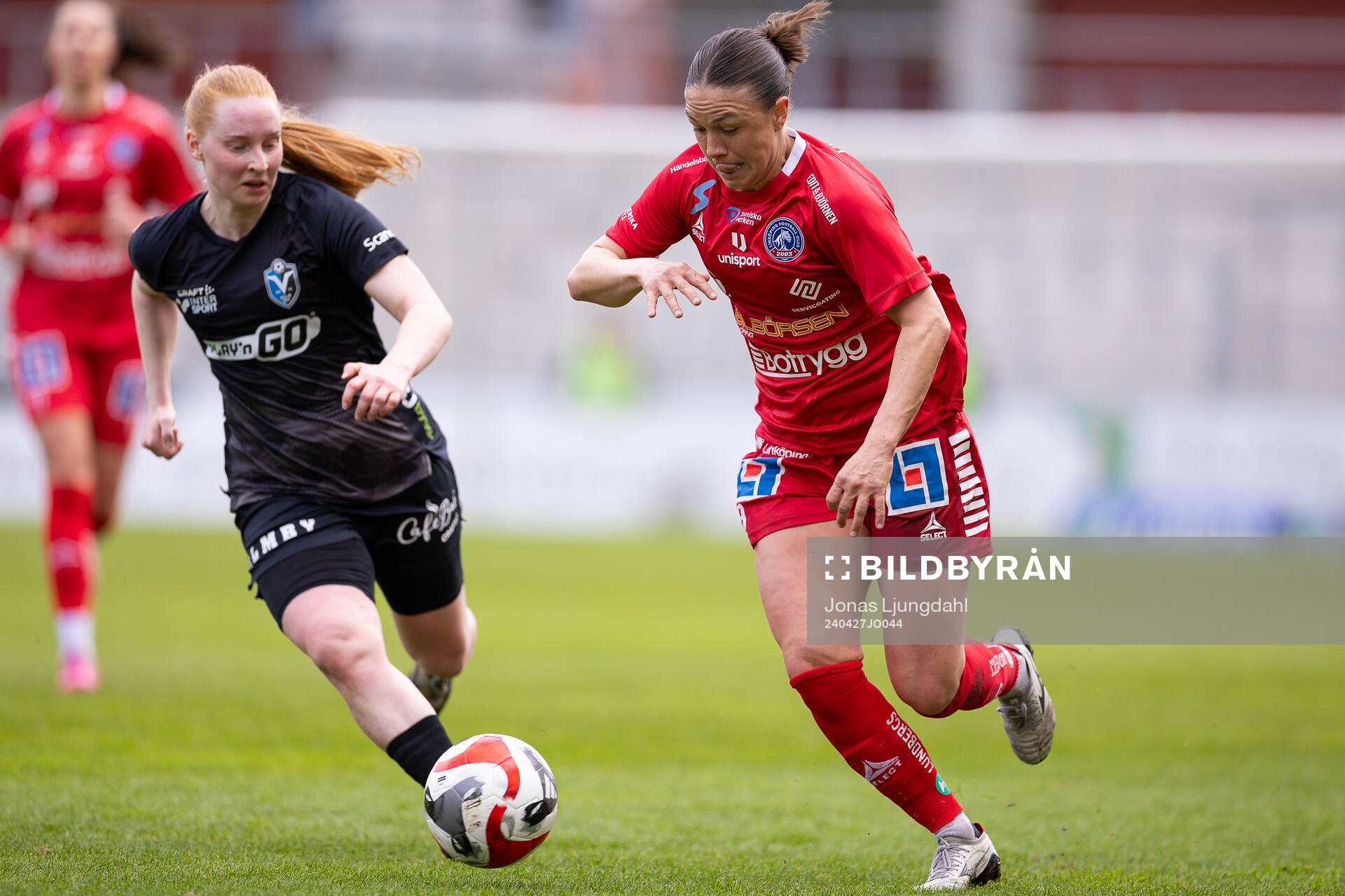 Växjö DFFs Þordis Elva Águstsdottir och Linköpings