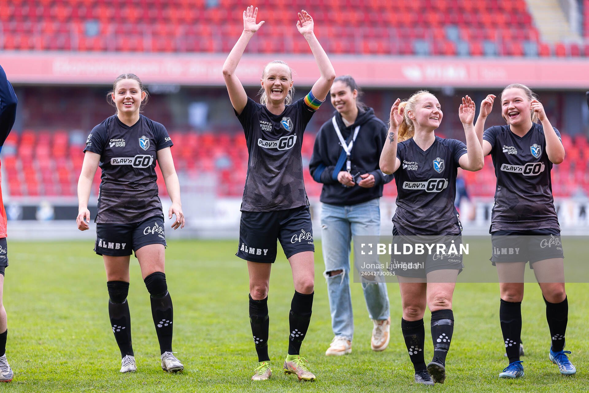 Växjö DFFs Emma Holmqvist, Emma Pennsäter, Sophia