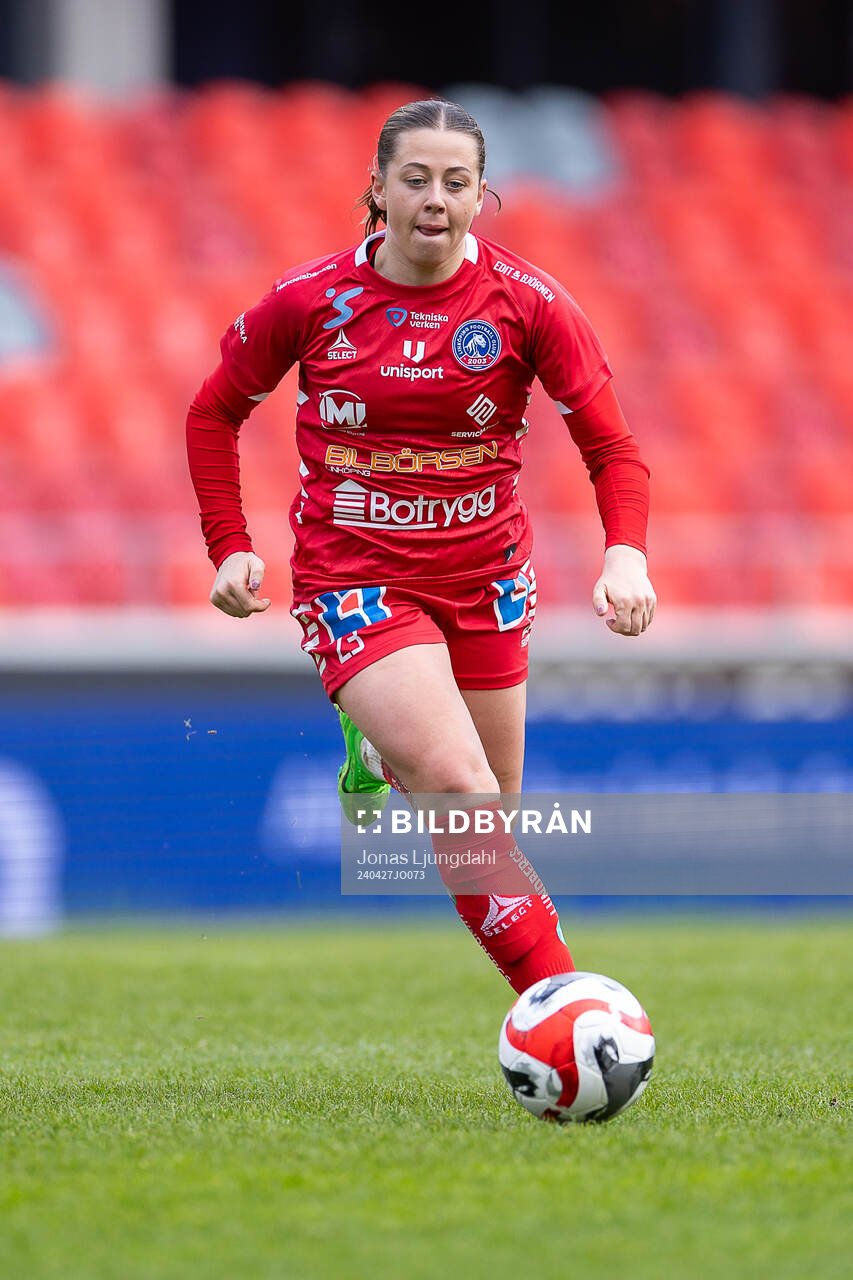 under fotbollsmatchen i Damallsvenskan mellan Växjö DFF
