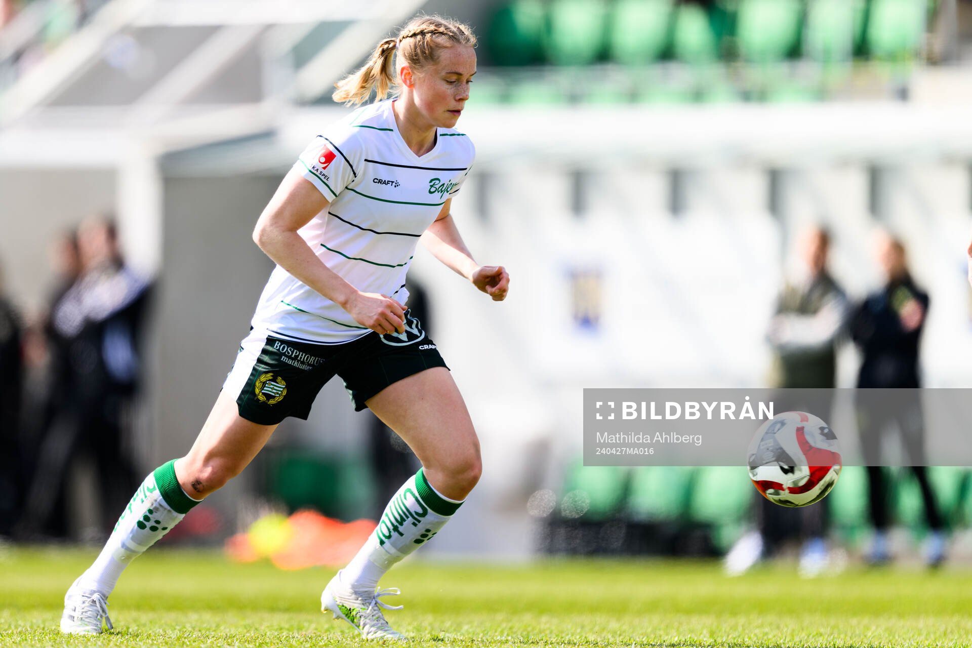Under fotbollsmatchen i Damallsvenskan mellan Kristianstad
