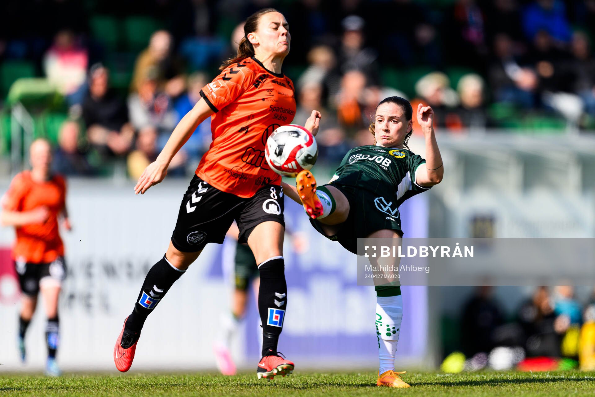 Kristianstads Alice Nilsson och Hammarbys Vilde Hasund