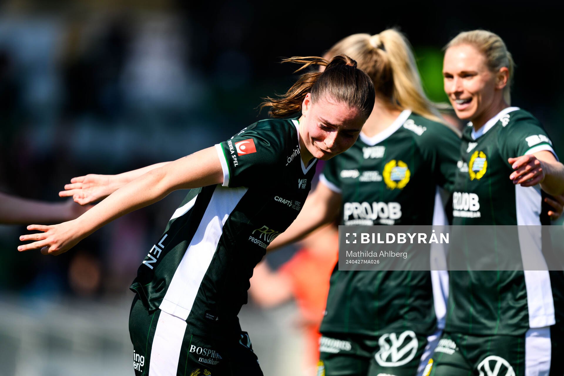 Hammarbys Smilla Vallotto jublar
