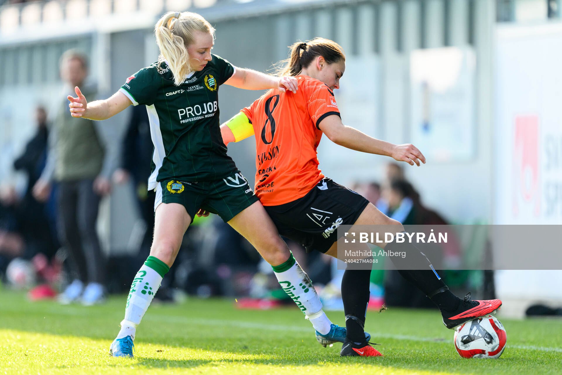 Hammarbys Emilie Joramo och Kristianstads Alice Nilsson