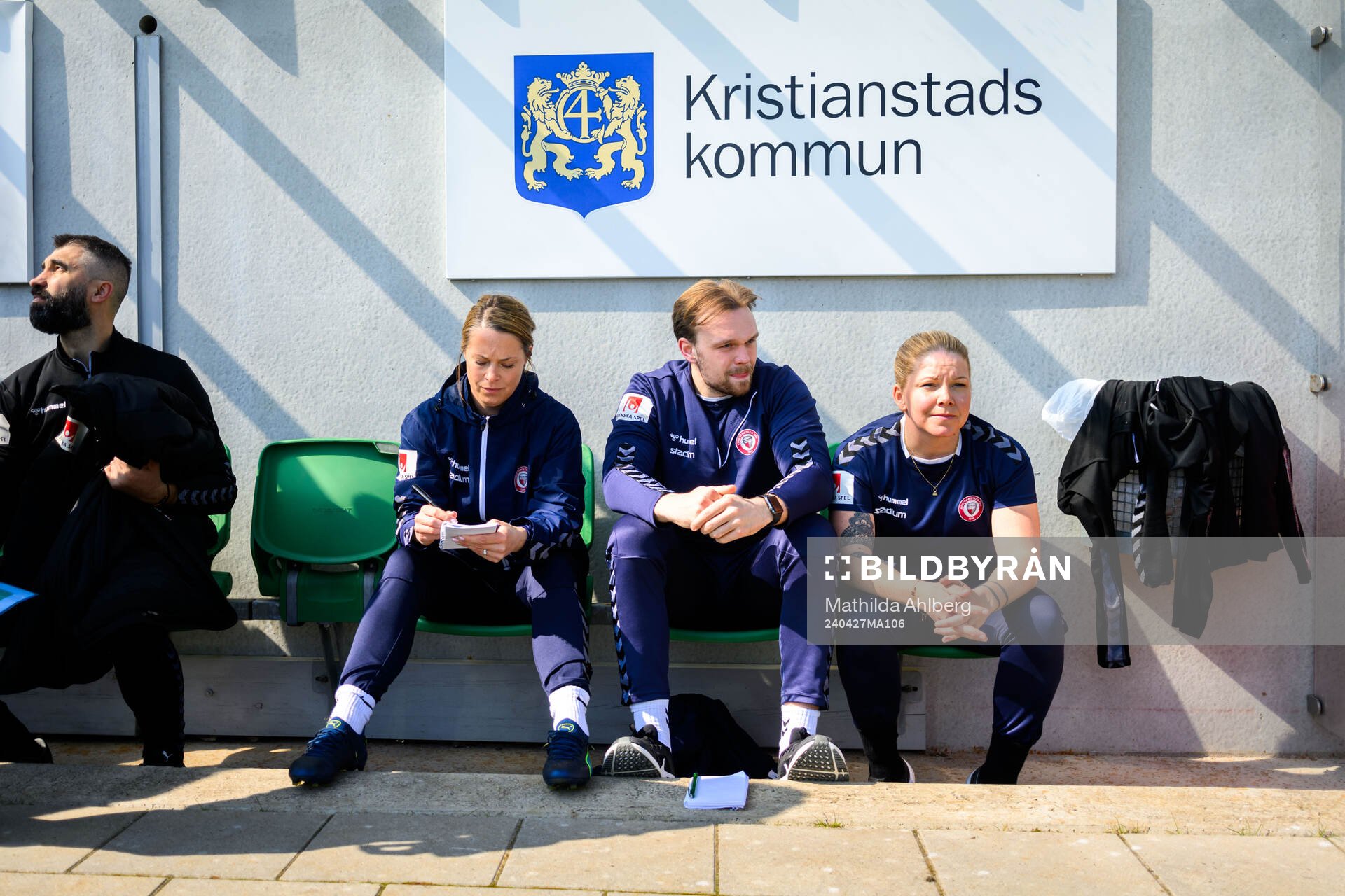 Kristianstads tränare Johanna Almgren, tränare Daniel