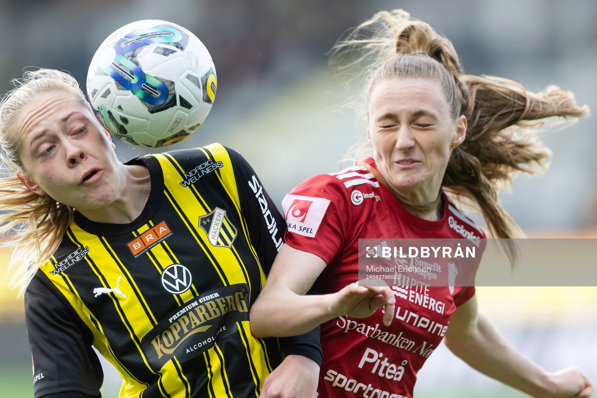 Häckens Alice Bergström och Piteås Ásla Johannesen