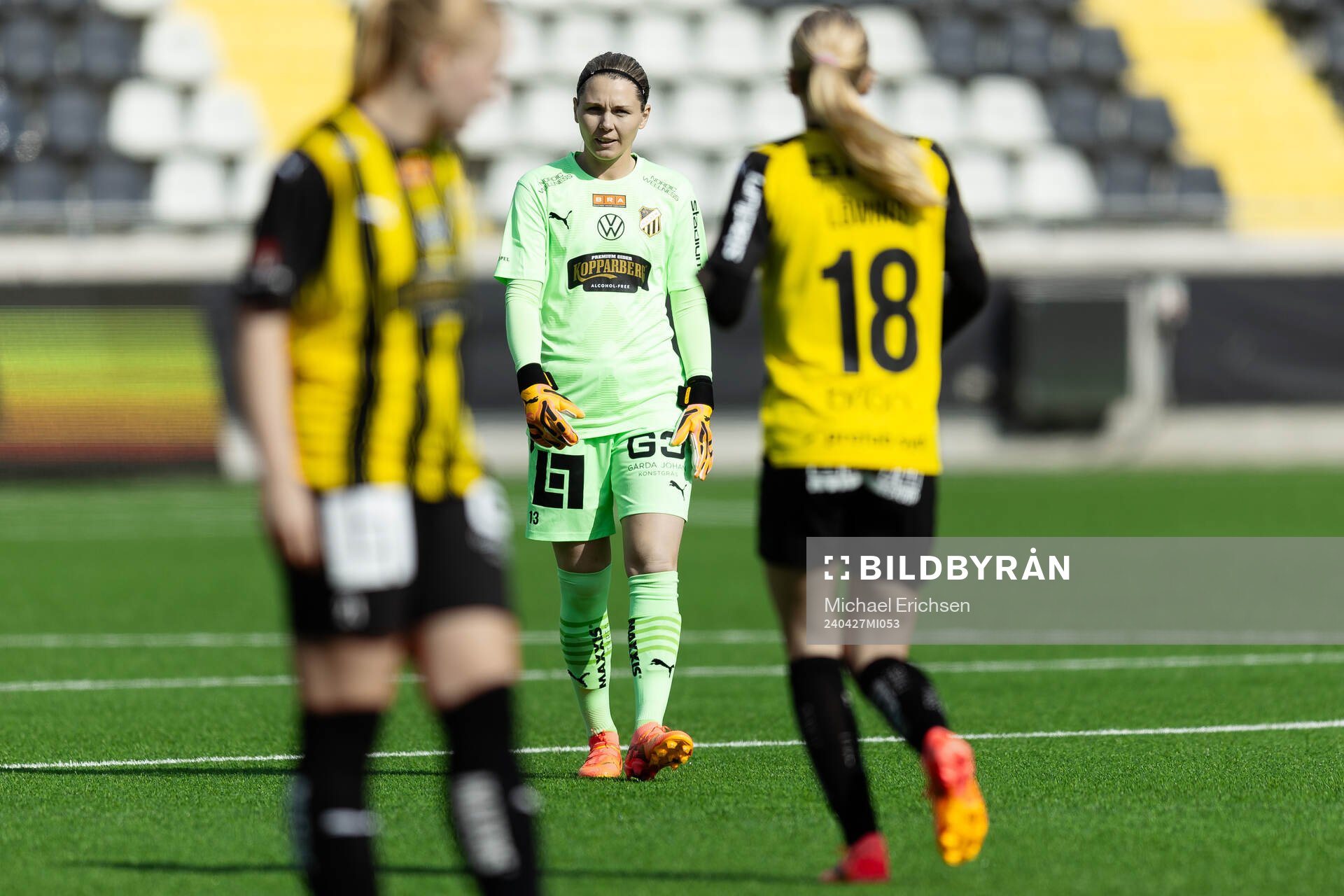 Häckens målvakt Jennifer Falk