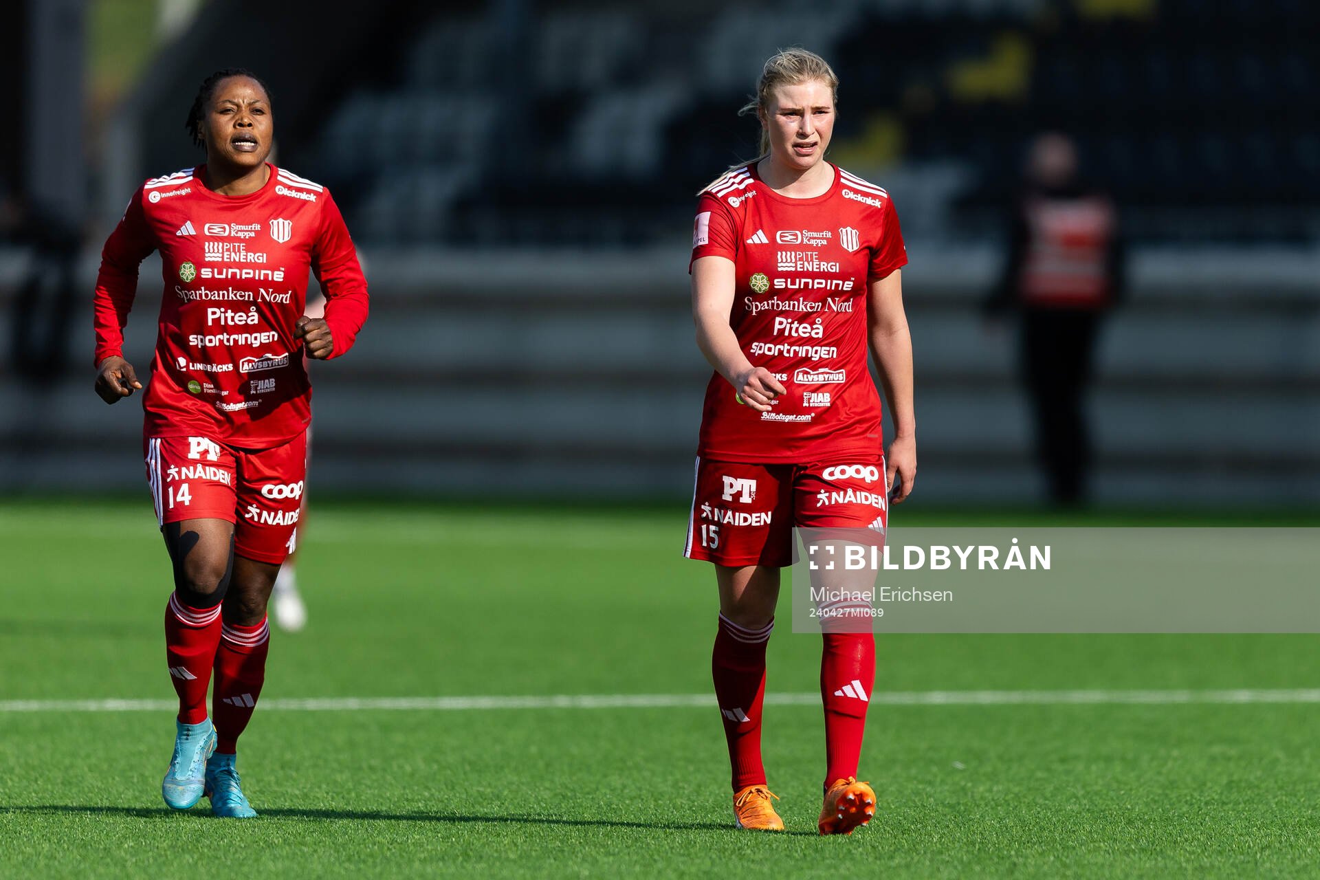 Piteås Faith Ikidi Michael och Ellen Löfqvist deppar