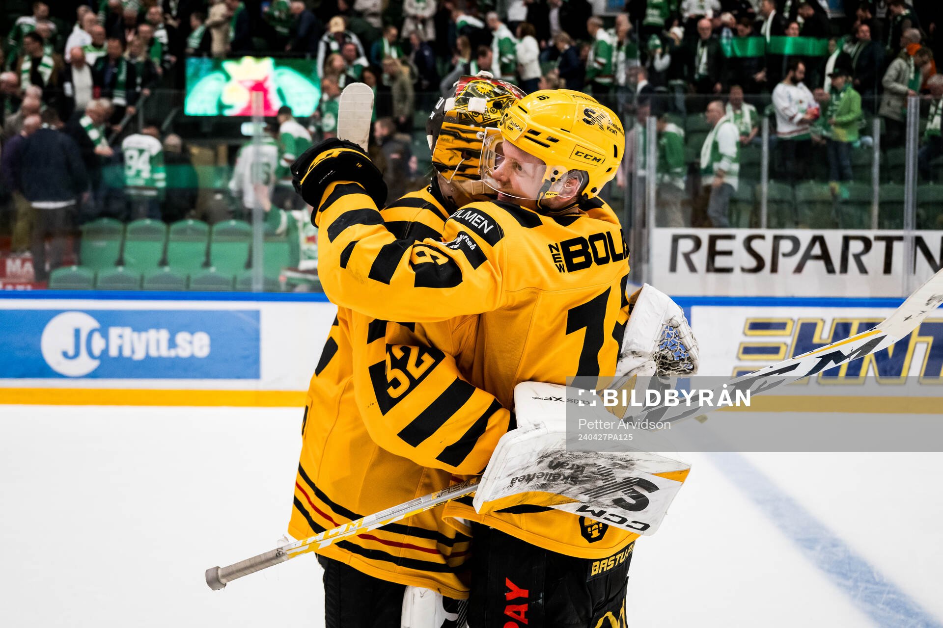 Skellefteås målvakt Linus Söderström och Linus