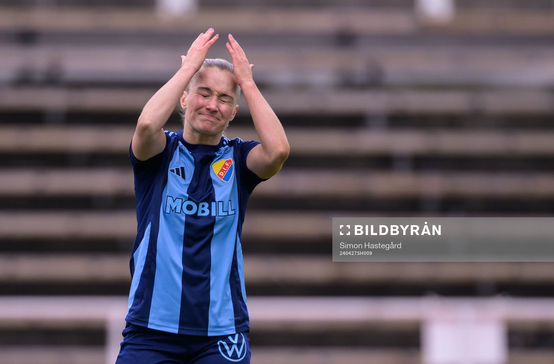 Djurgårdens Tove Almqvist deppar