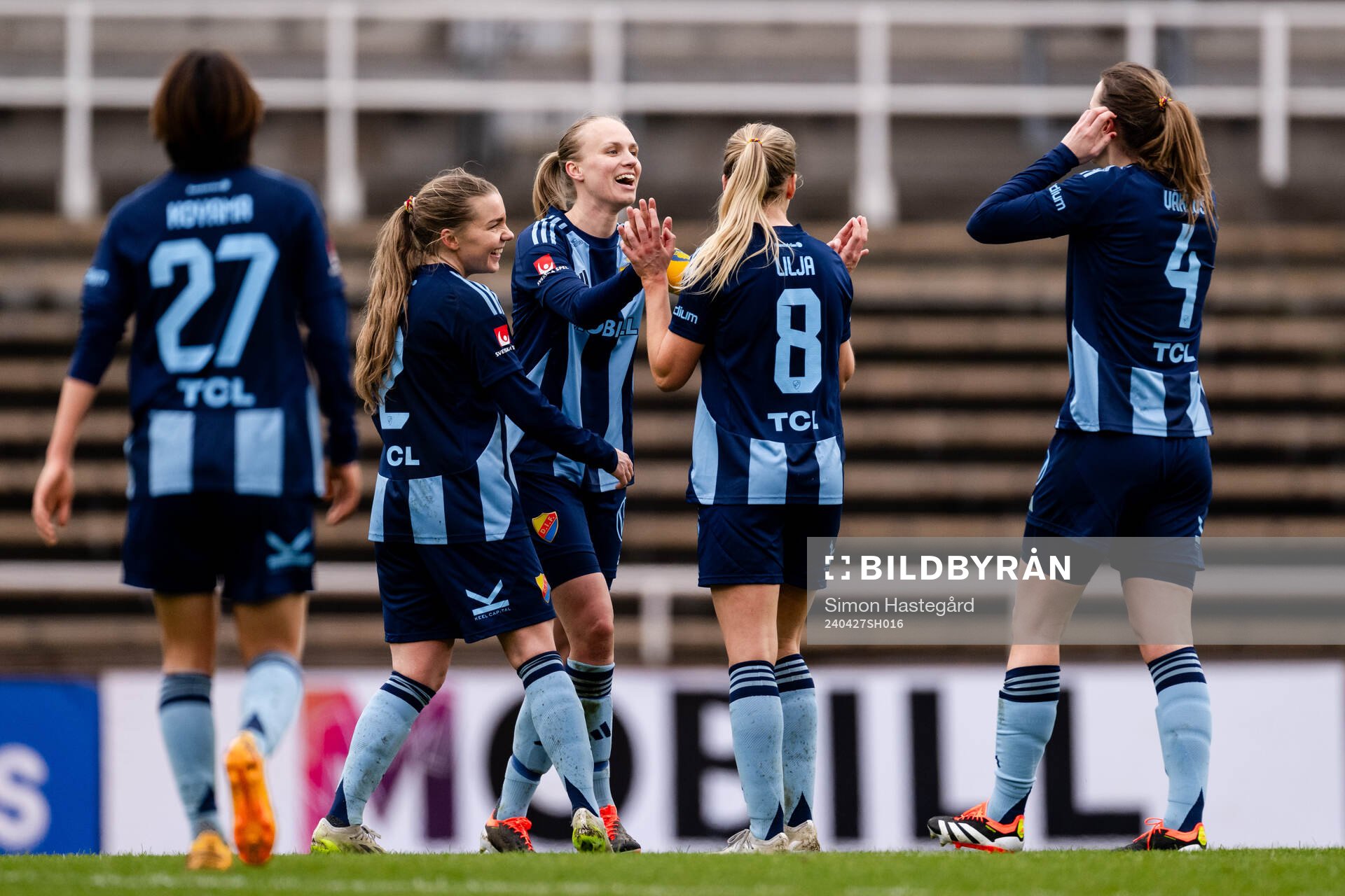 Djurgårdens Matilda Plan jublar
