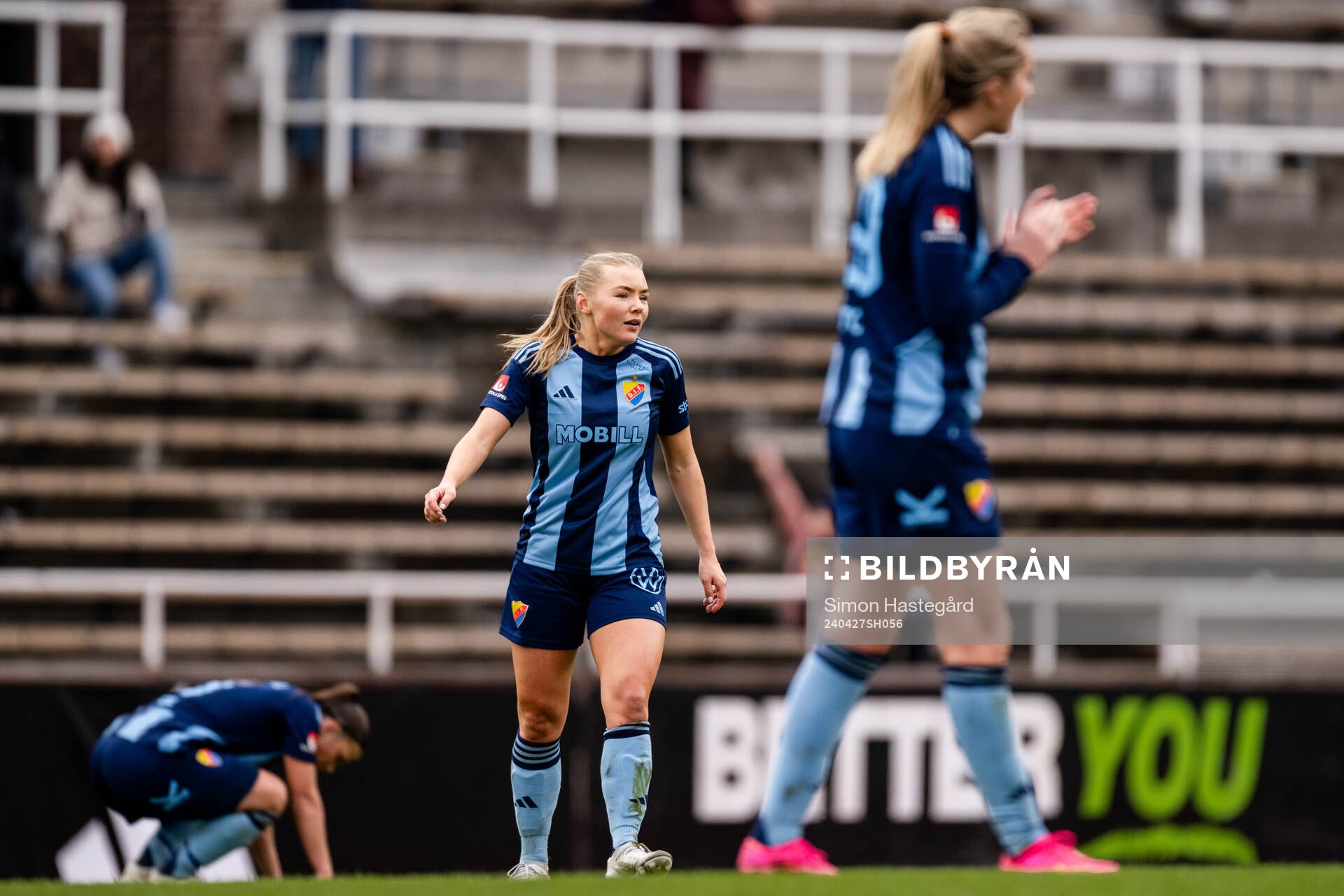 Djurgårdens Louise Hvarfner jublar