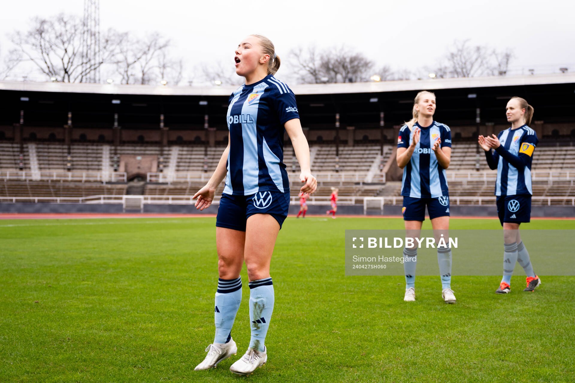 Djurgårdens Louise Hvarfner jublar