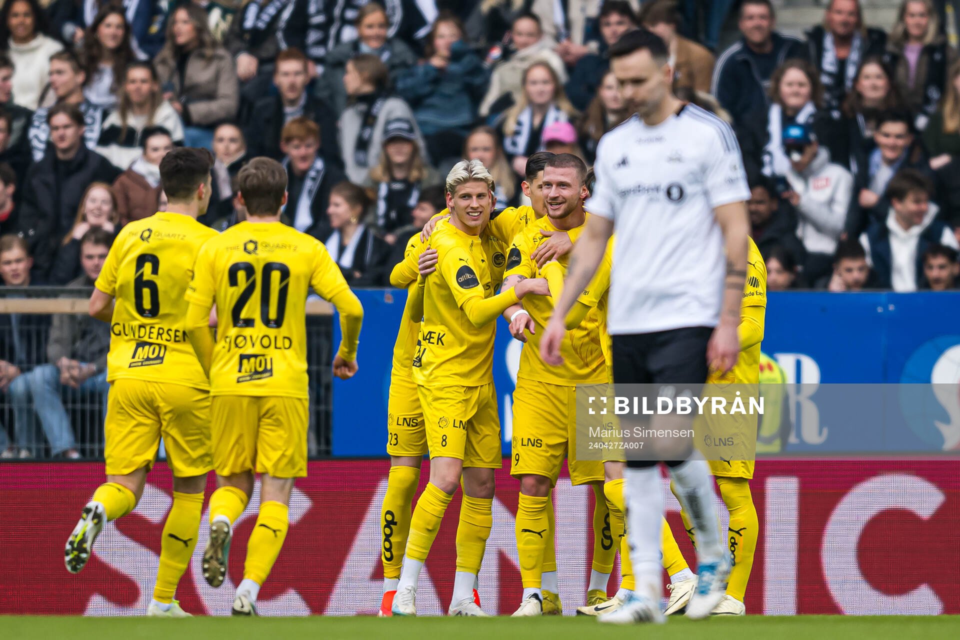Kasper Høgh of Bodø/Glimt celebrates