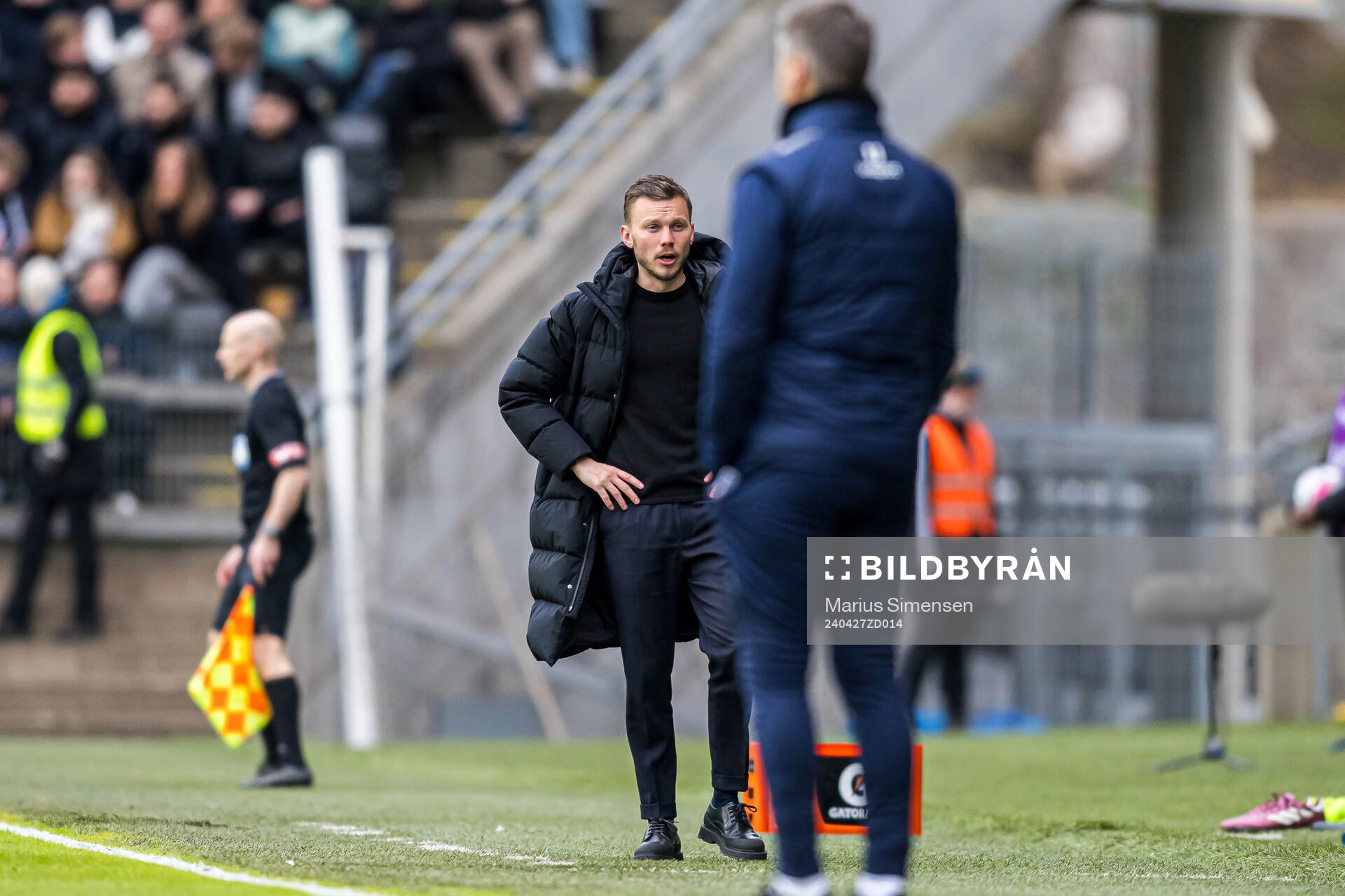 Alfred Johansson, head coach of Rosenborg, looks dejected