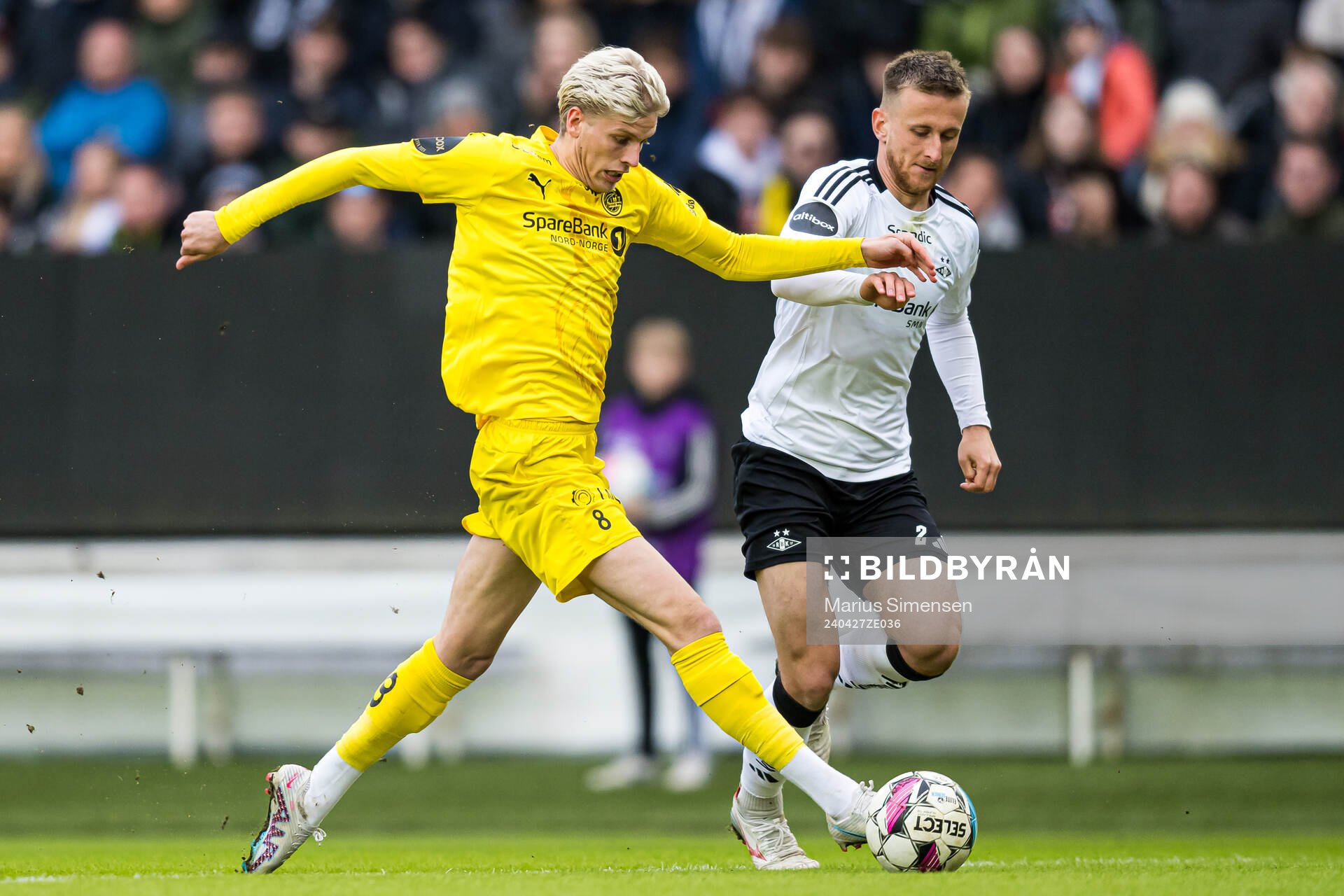 Albert Grønbæk of Bodø/Glimt and Erlend Dahl Reitan of