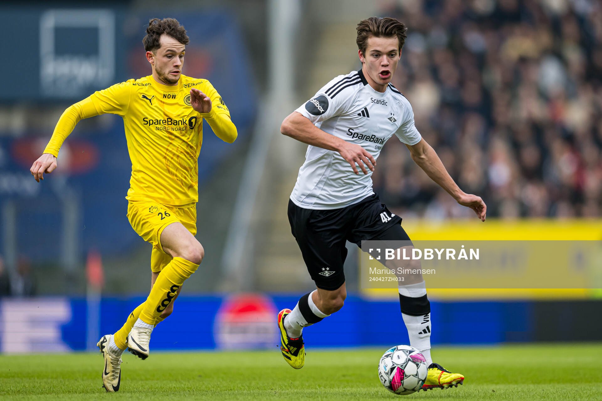 Håkon Evjen of Bodø/Glimt and Sverre Nypan of Rosenborg