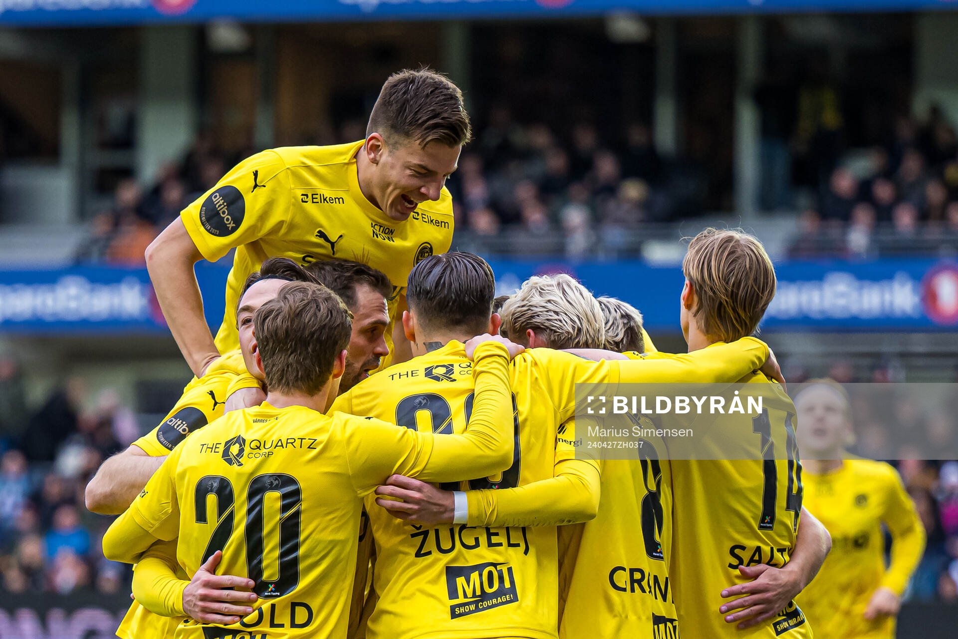 Albert Grønbæk of Bodø/Glimt celebrates
