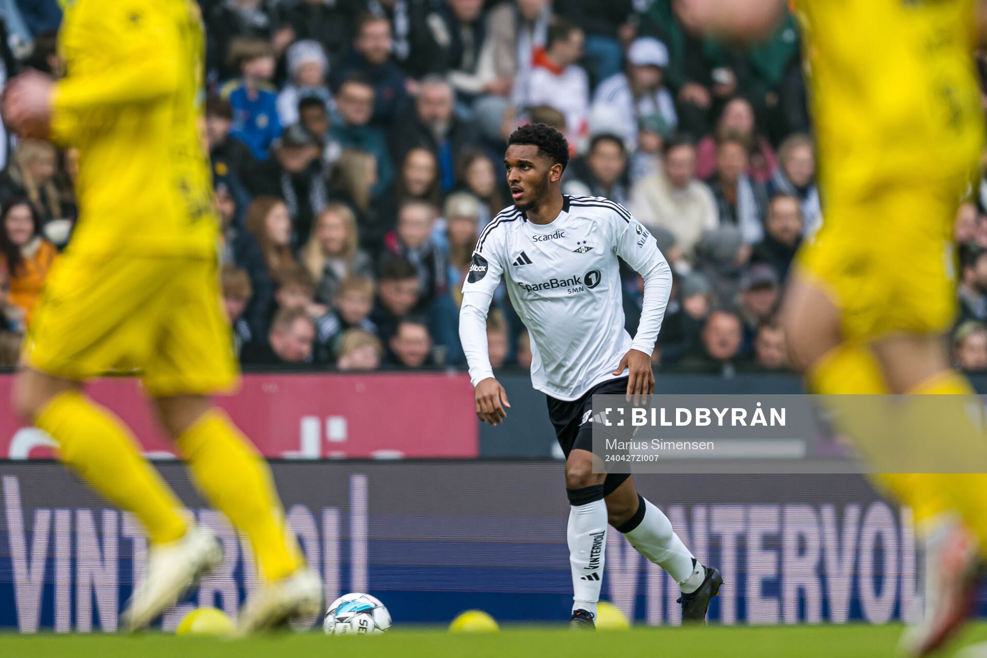 Mikkel Konradsen Ceide of Rosenborg during the Eliteserien match between Rosenborg and Bodø/Glimt on April 27, 2024 in Trondheim. 