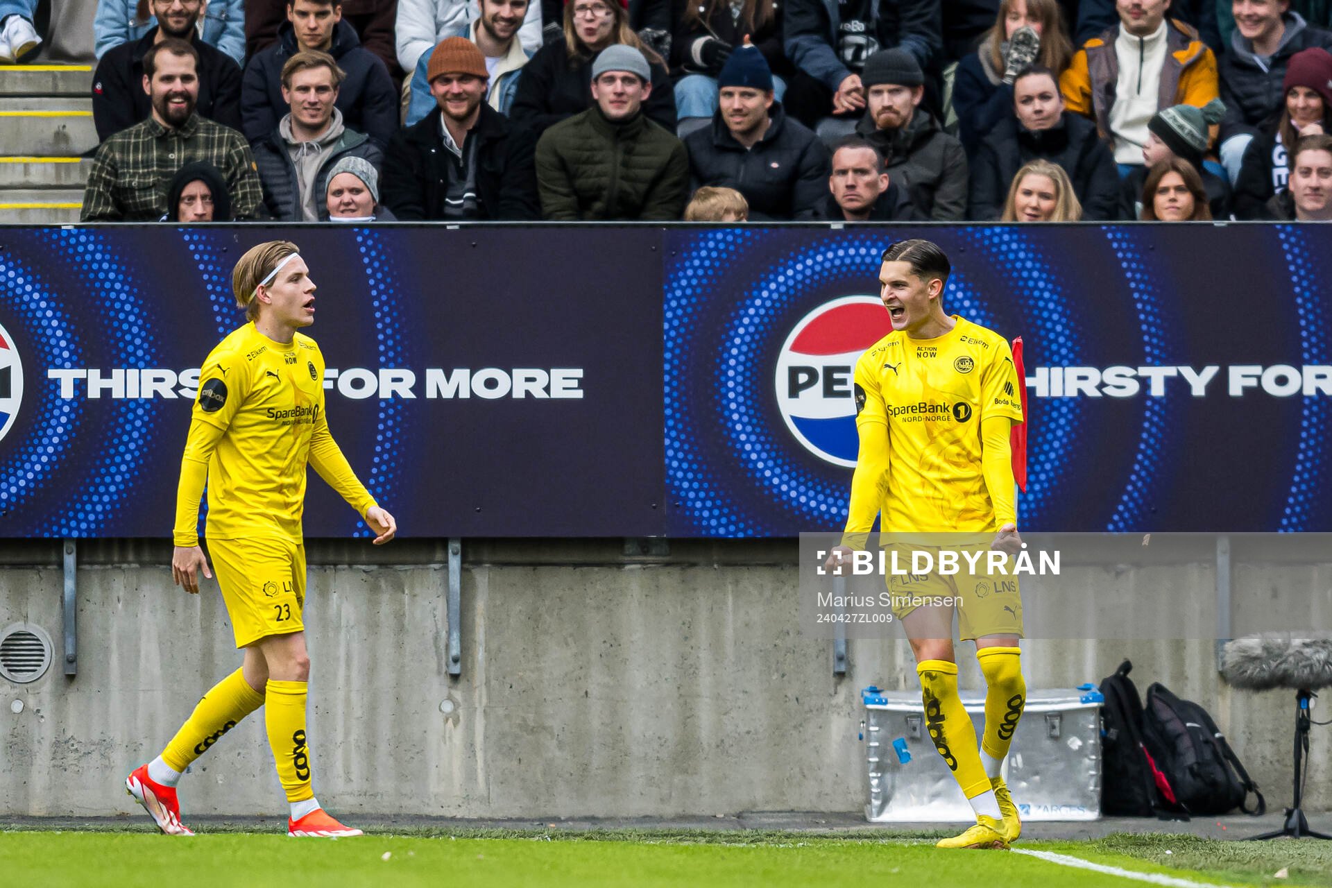 Nino Zugelj of Bodø/Glimt celebrates