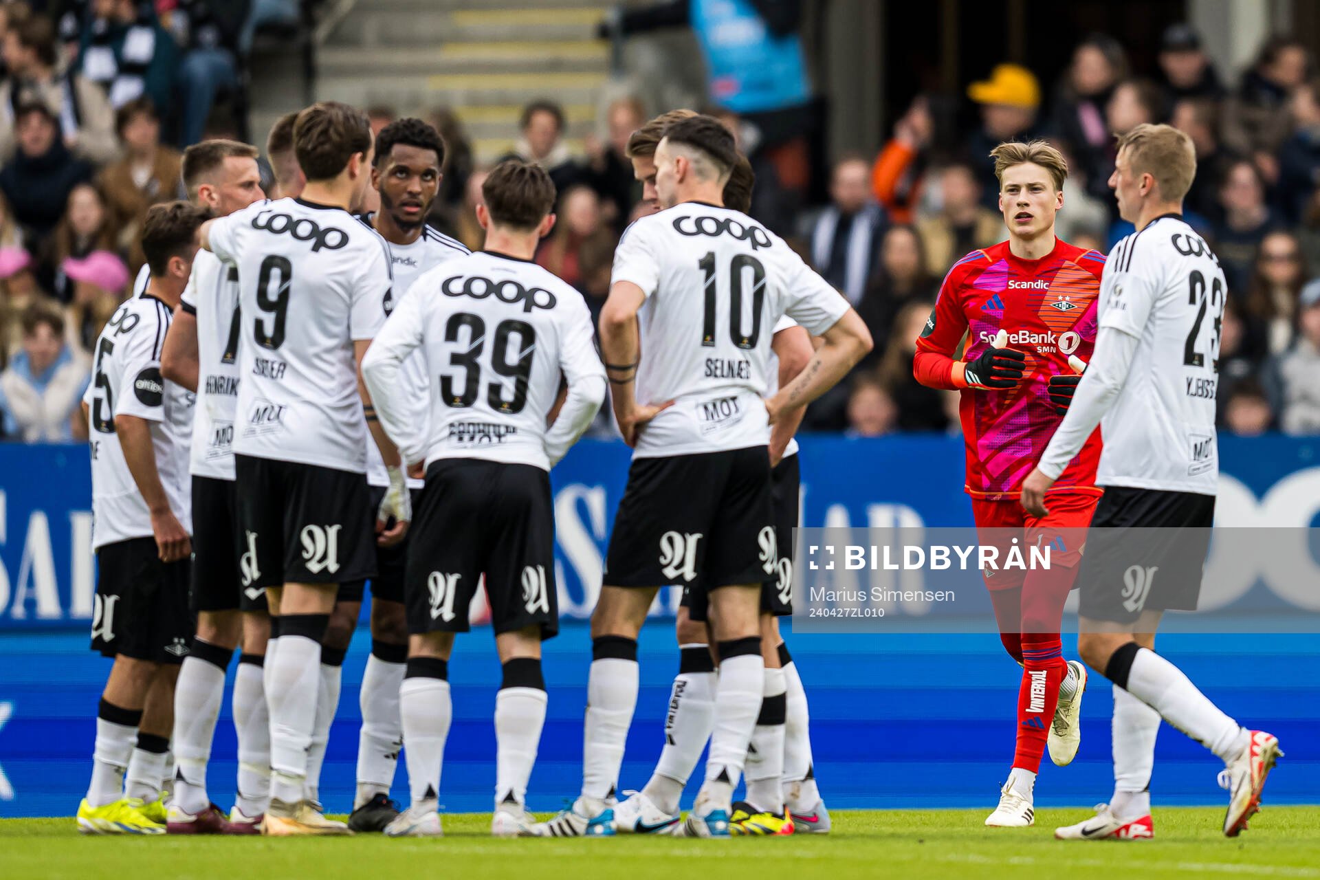 Sander Tangvik of Rosenborg looks dejected