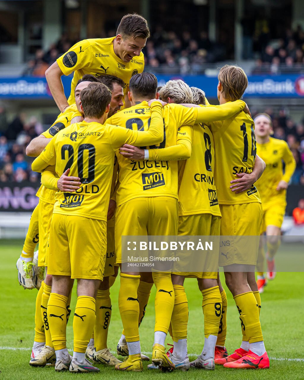 Albert Grønbæk of Bodø/Glimt celebrates