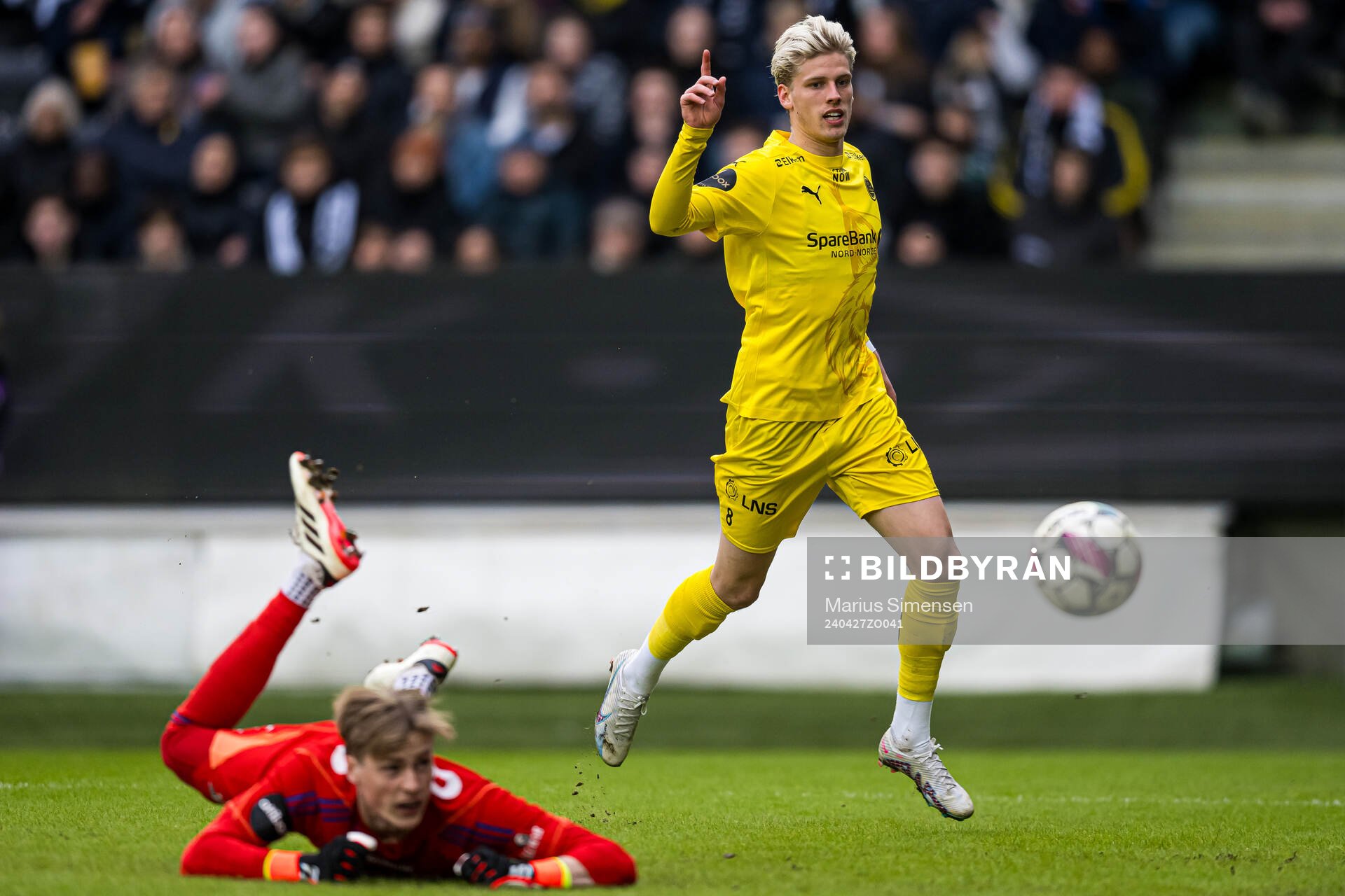 Albert Grønbæk of Bodø/Glimt celebrates