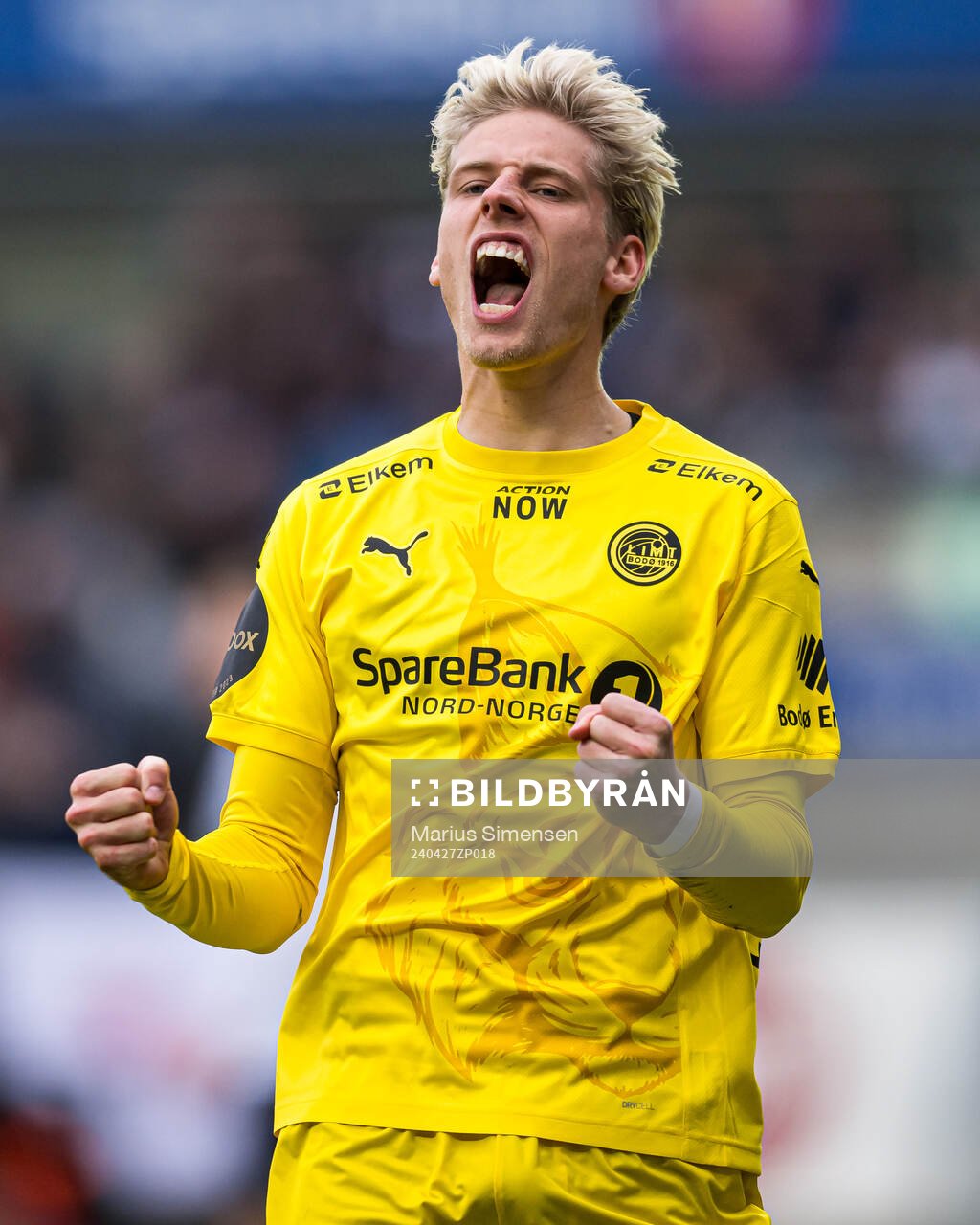 Albert Grønbæk of Bodø/Glimt celebrates