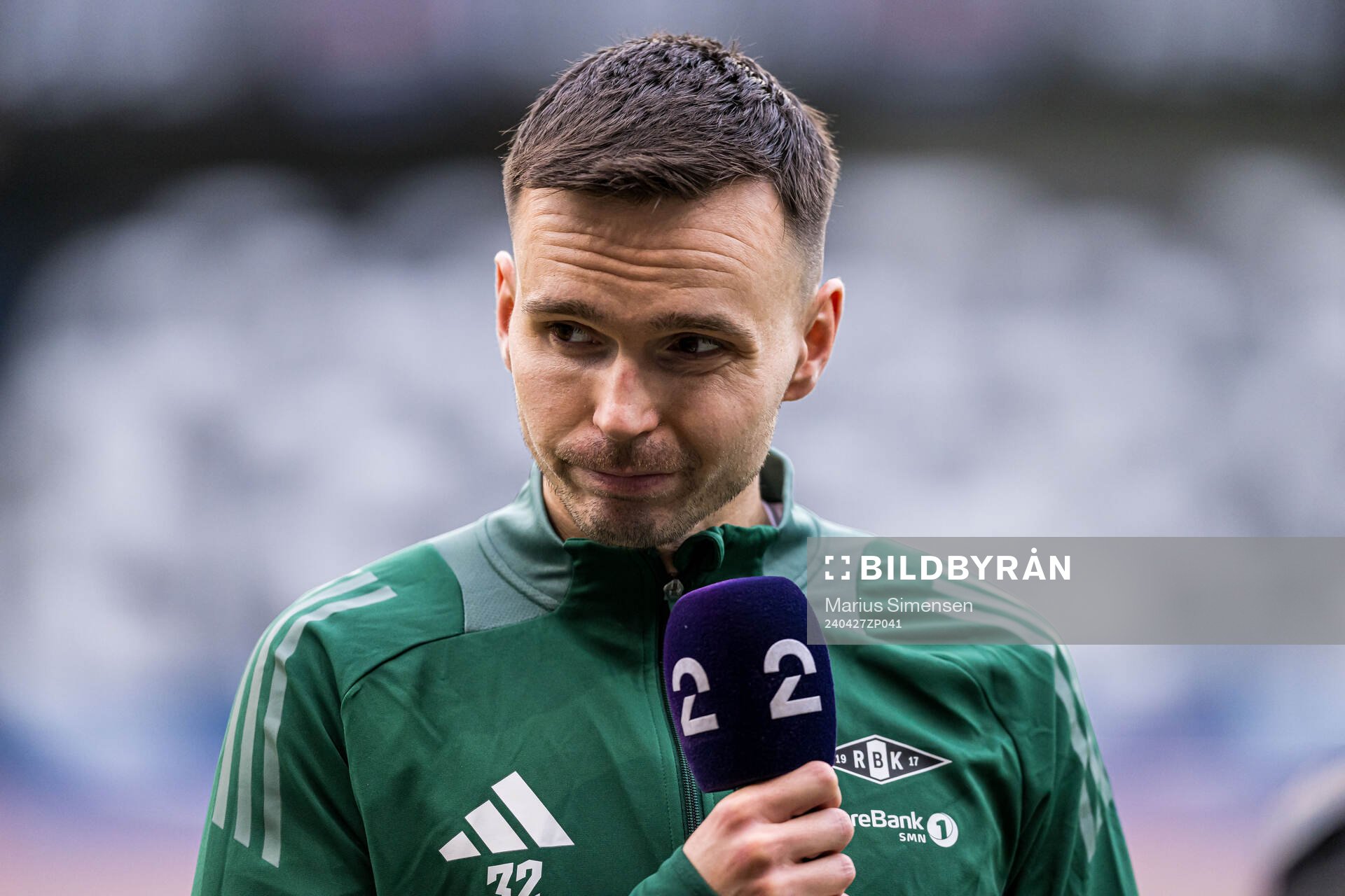 Ole Selnæs of Rosenborg looks dejected