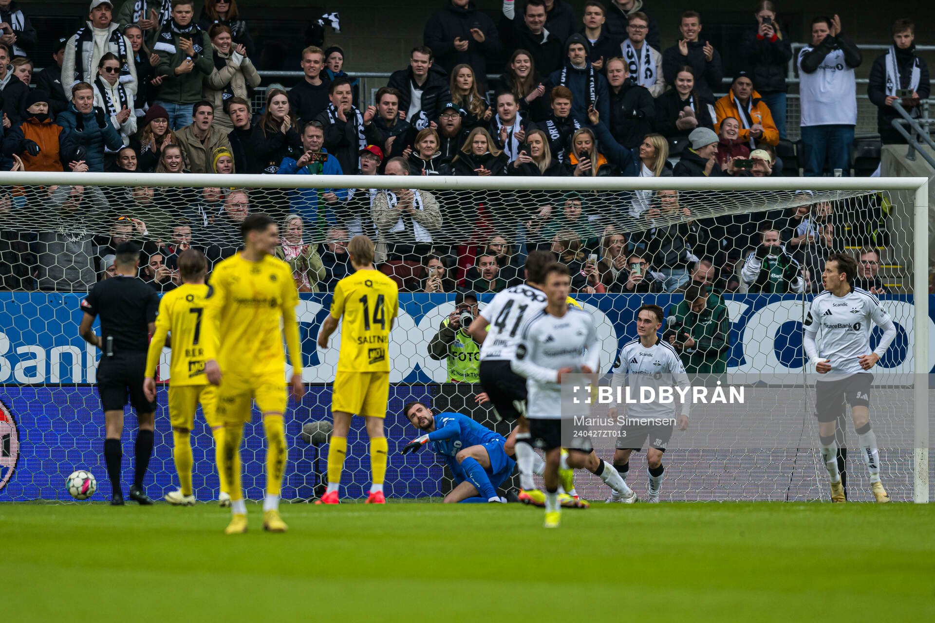 Ole Sæter of Rosenborg scores the 1-3 goal