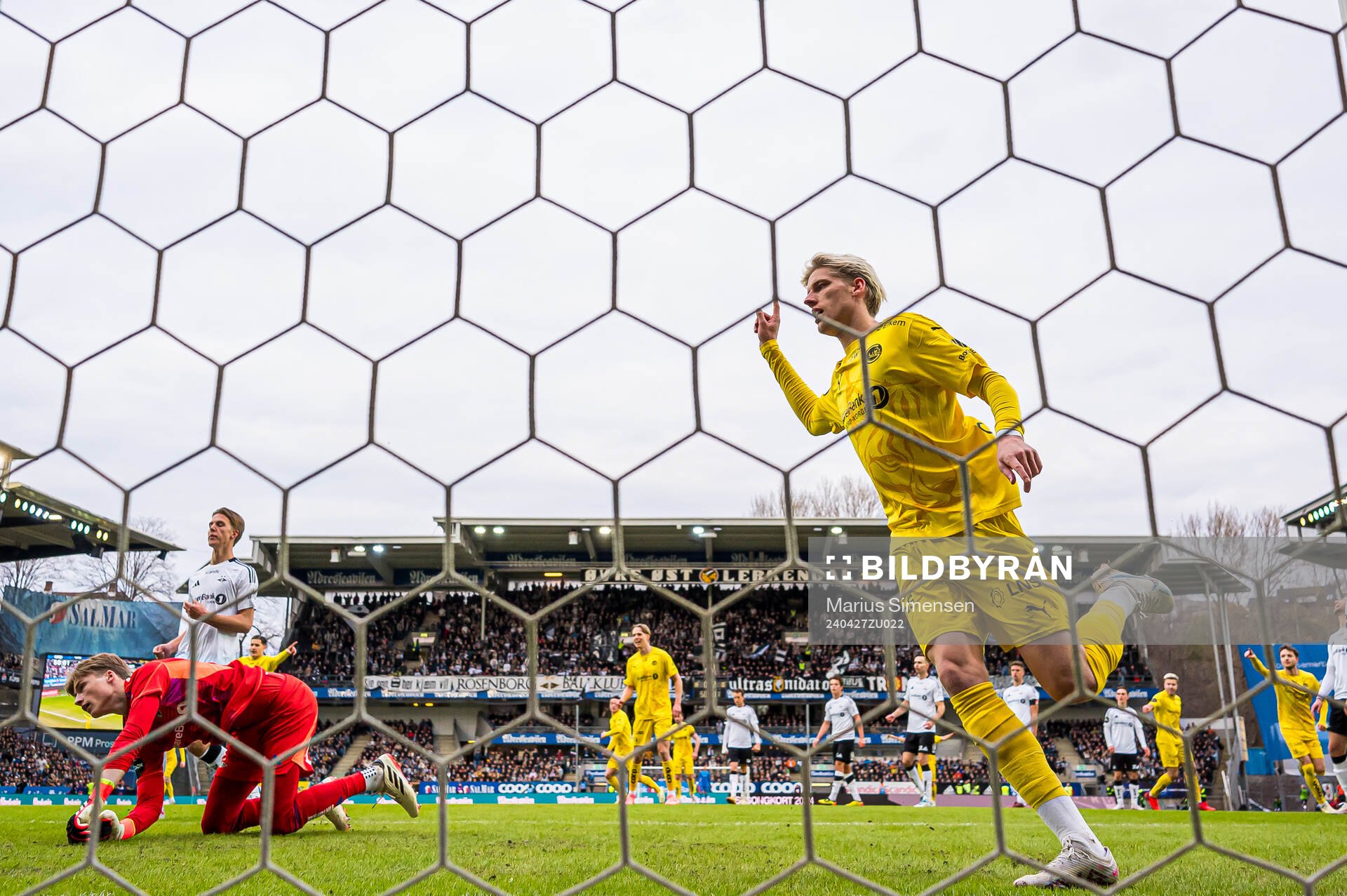 Albert Grønbæk of Bodø/Glimt celebrates