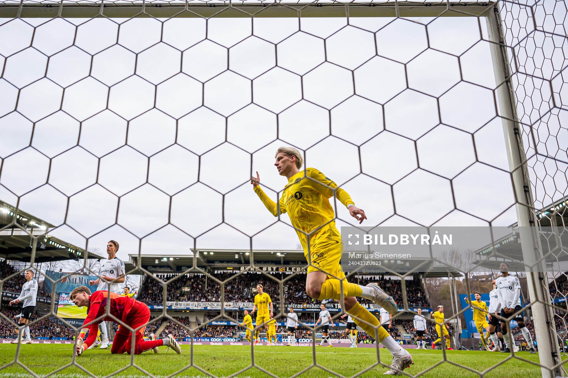 Albert Grønbæk of Bodø/Glimt celebrates
