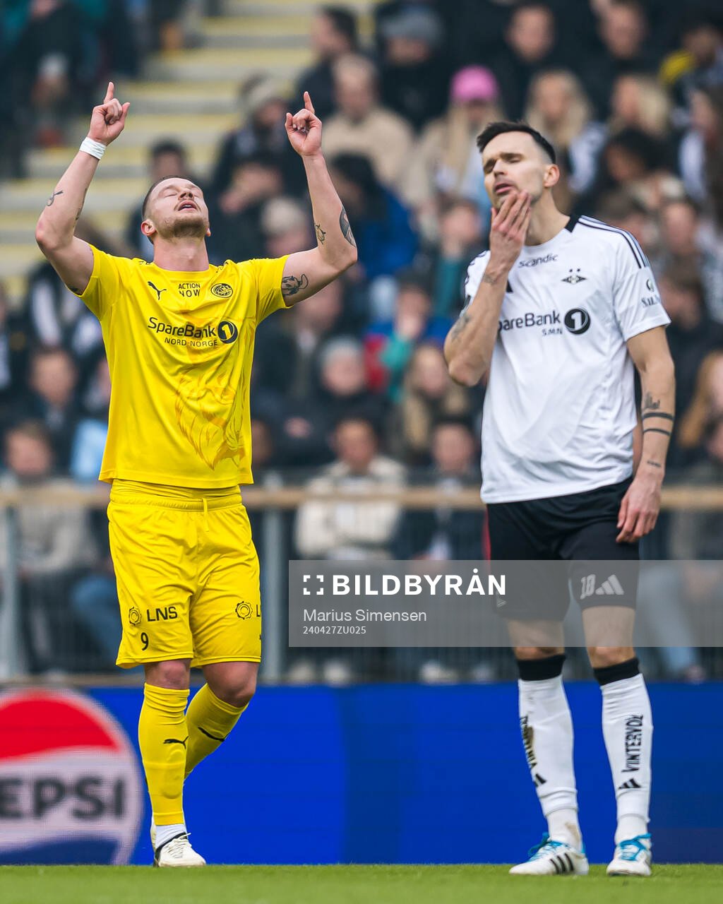 Kasper Høgh of Bodø/Glimt celebrates