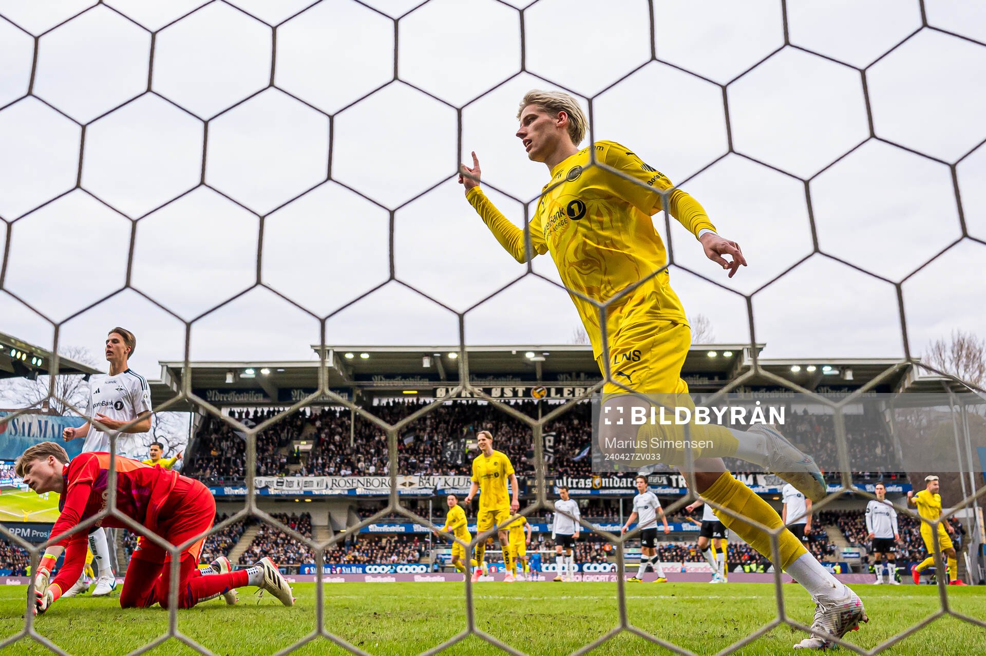 Albert Grønbæk of Bodø/Glimt celebrates