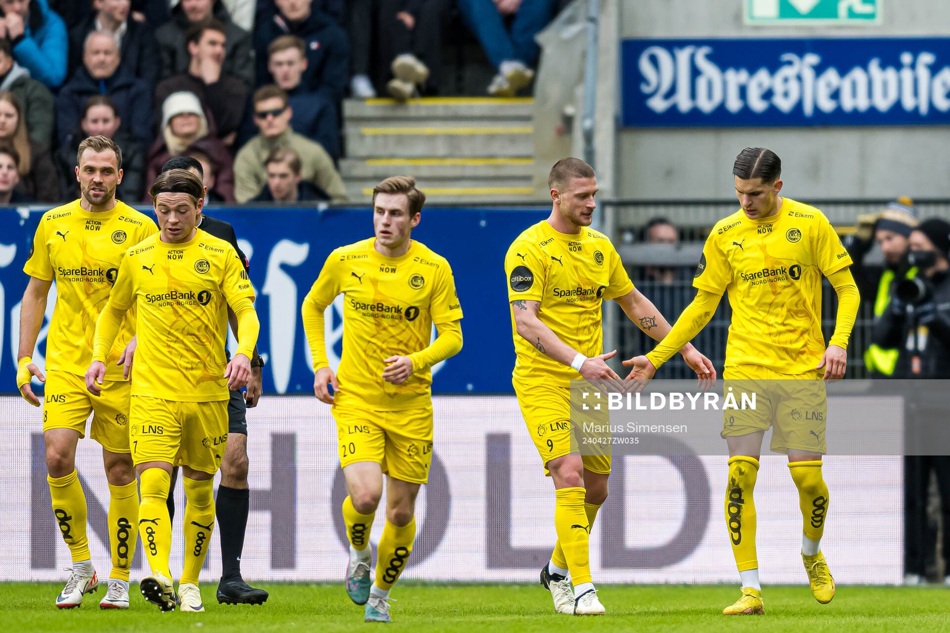 Nino Zugelj of Bodø/Glimt celebrates