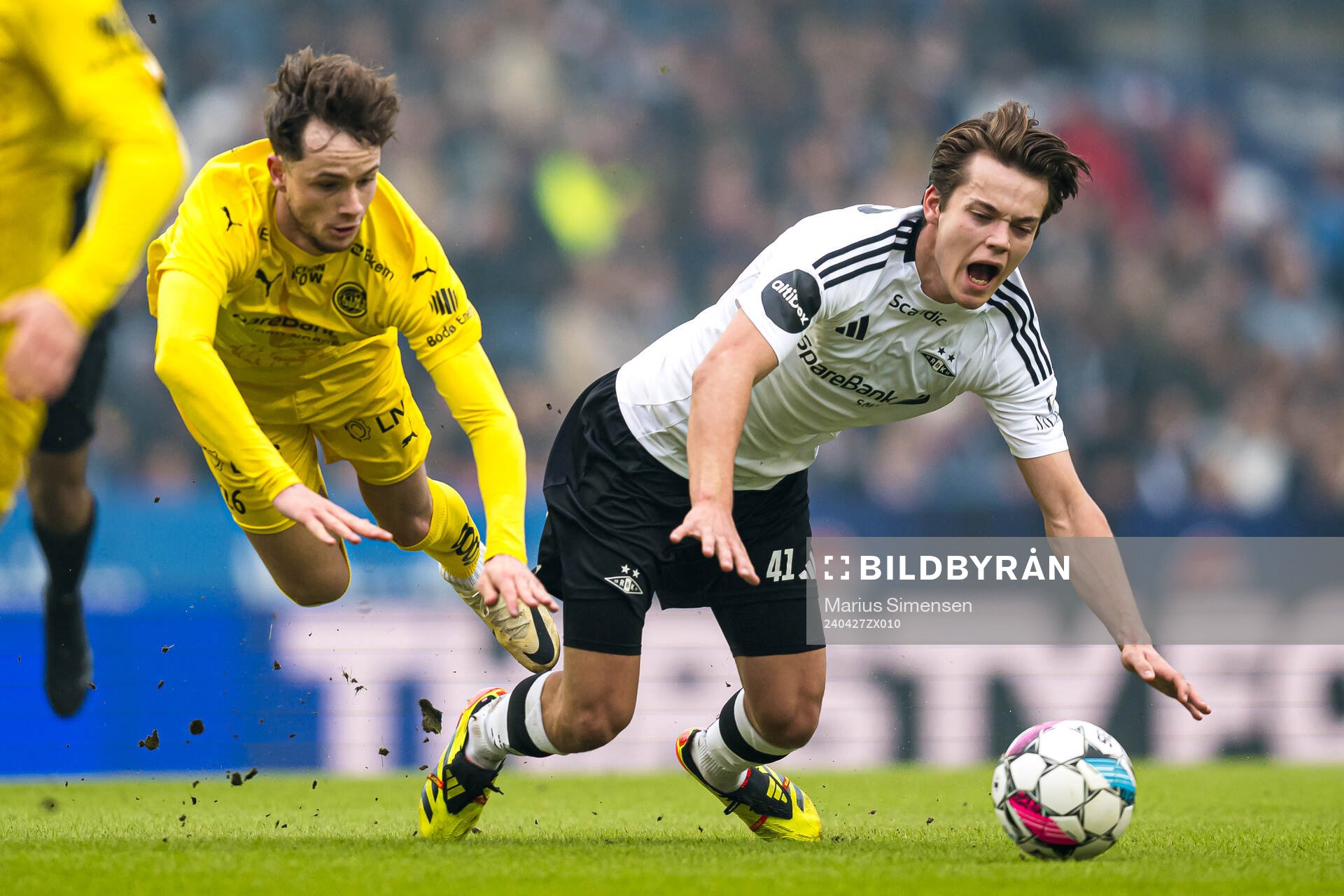 Håkon Evjen of Bodø/Glimt and Sverre Nypan of Rosenborg