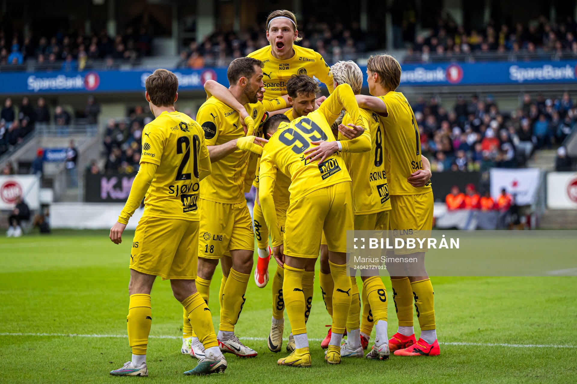 Albert Grønbæk of Bodø/Glimt celebrates