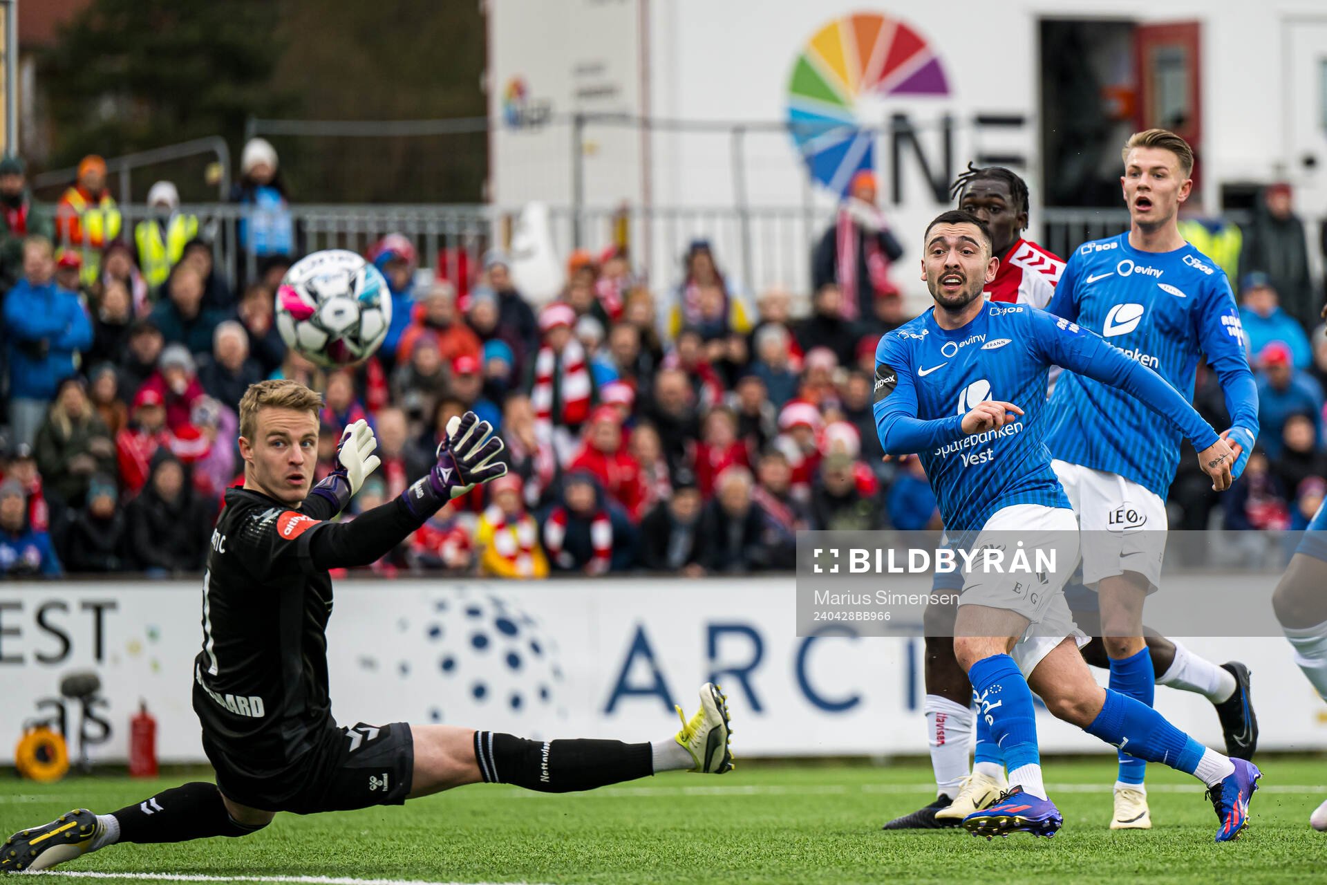 Niklas Castro of Brann missing a chance to score