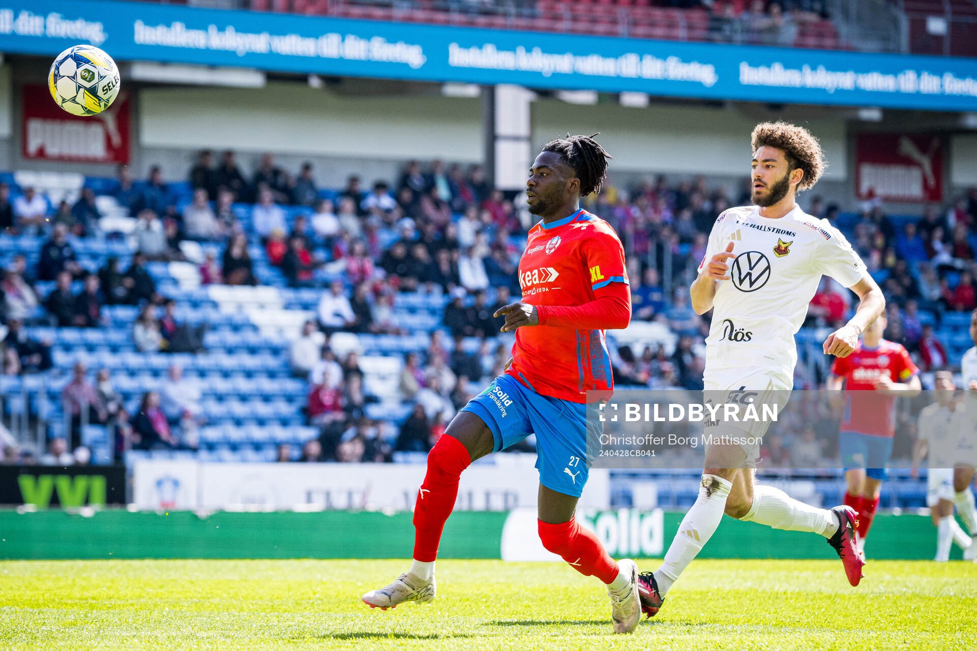 Helsingborgs Benjamin Acquah och Östersunds Ziad Ghanoum