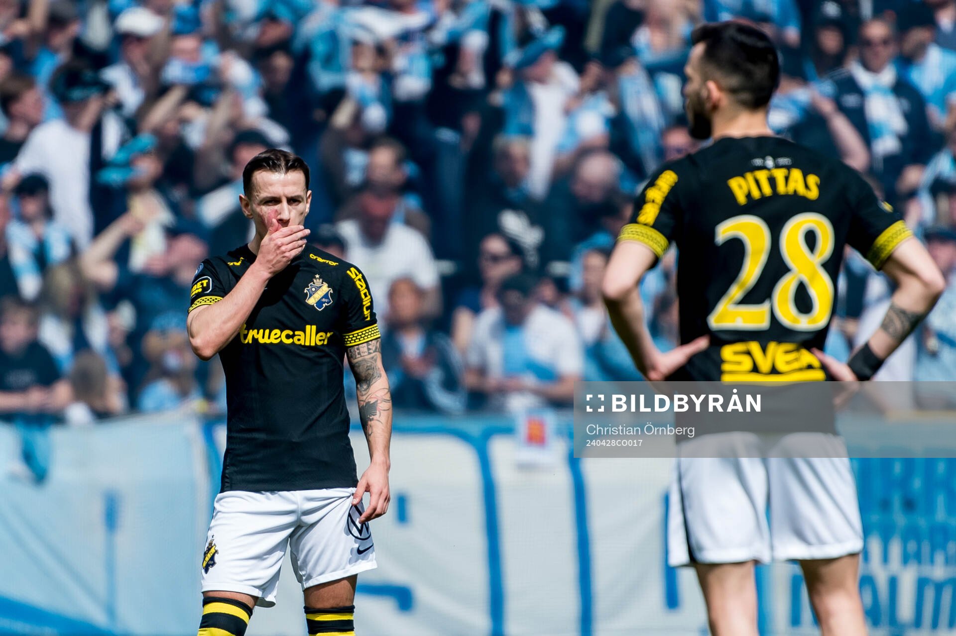 AIKs Bersant Celina och Ioannis Pittas deppar