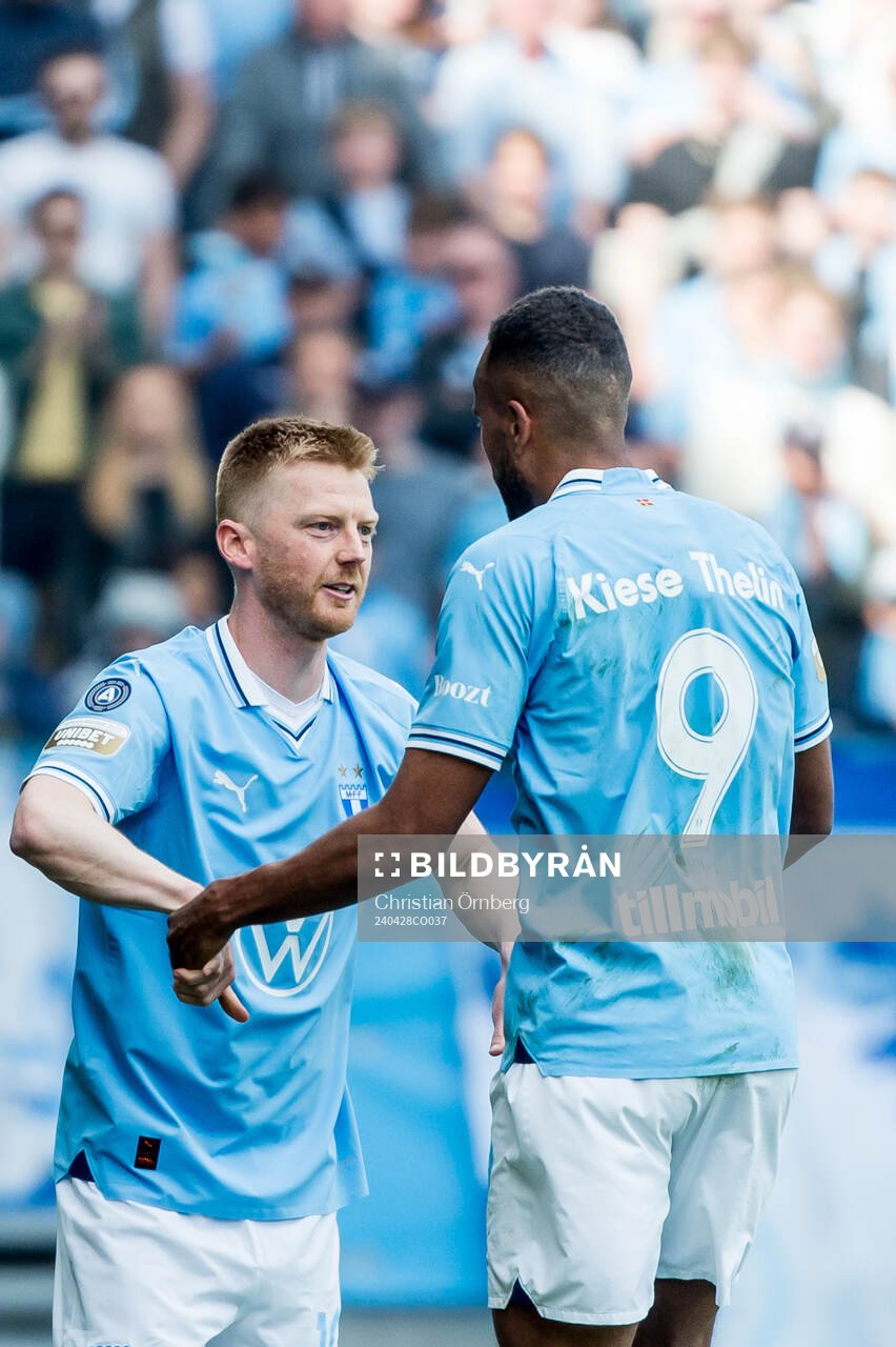 Malmö FFs Anders Christiansen och Isaac Kiese Thelin