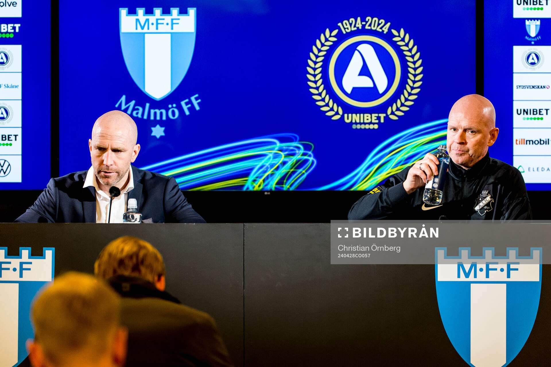 Malmö FFs tränare Henrik Rydström och AIKs tränare