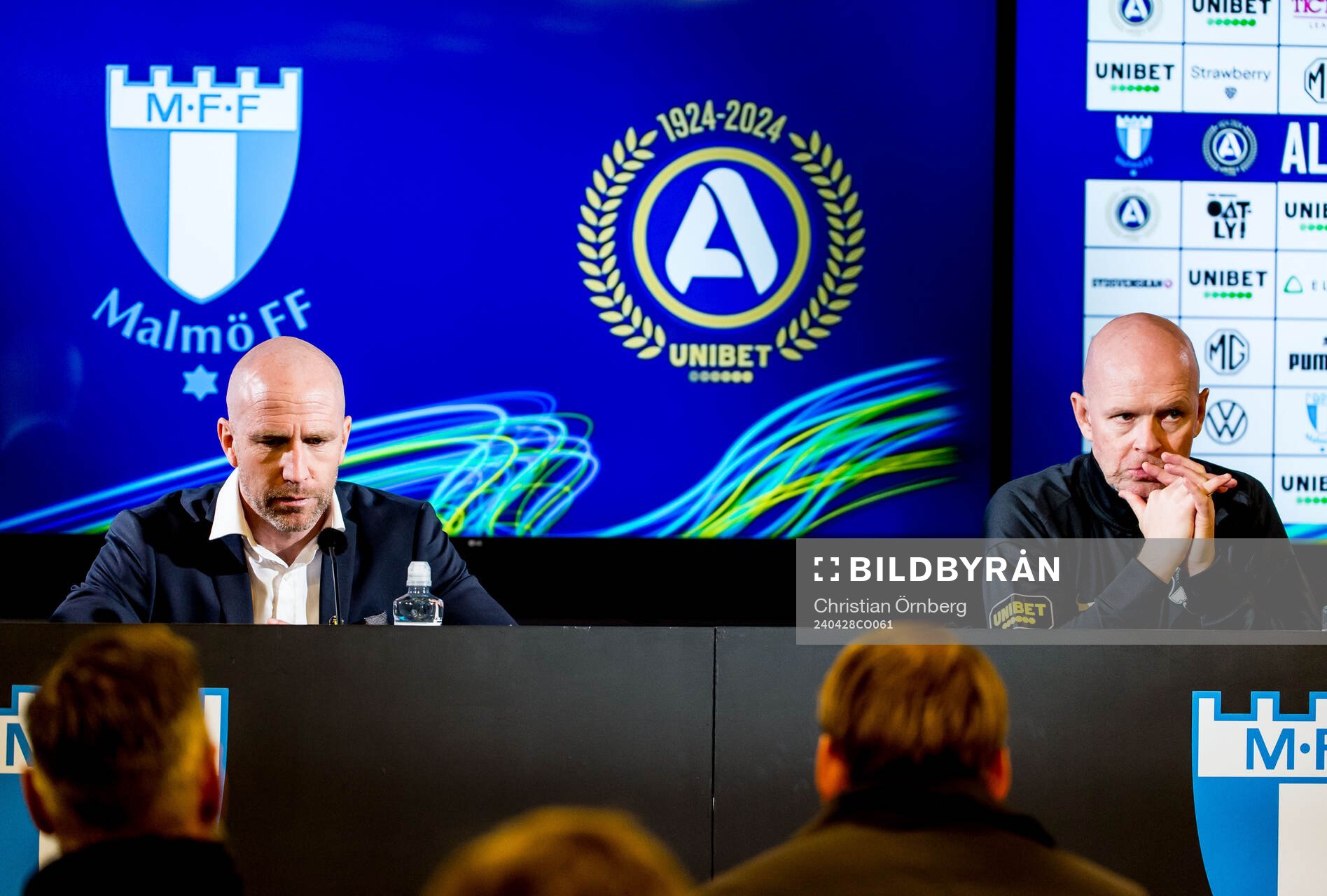 Malmö FFs tränare Henrik Rydström och AIKs tränare