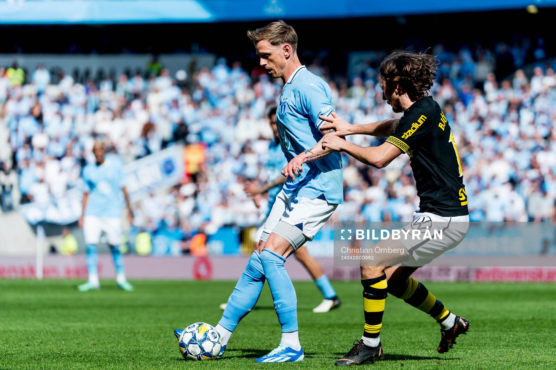 Malmö FFs Søren Rieks och AIKs Axel Björnström