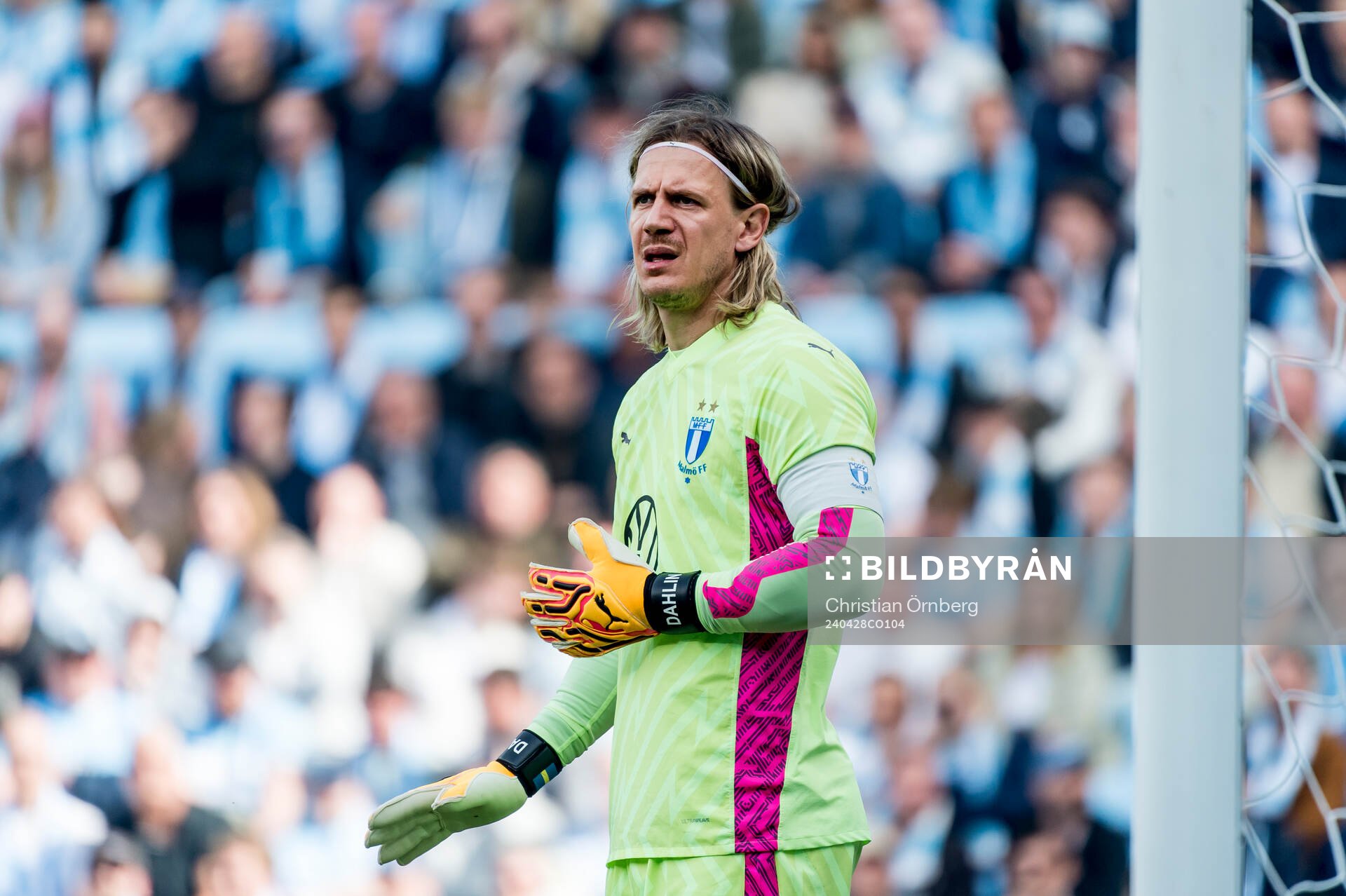 Malmö FFs målvakt Johan Dahlin