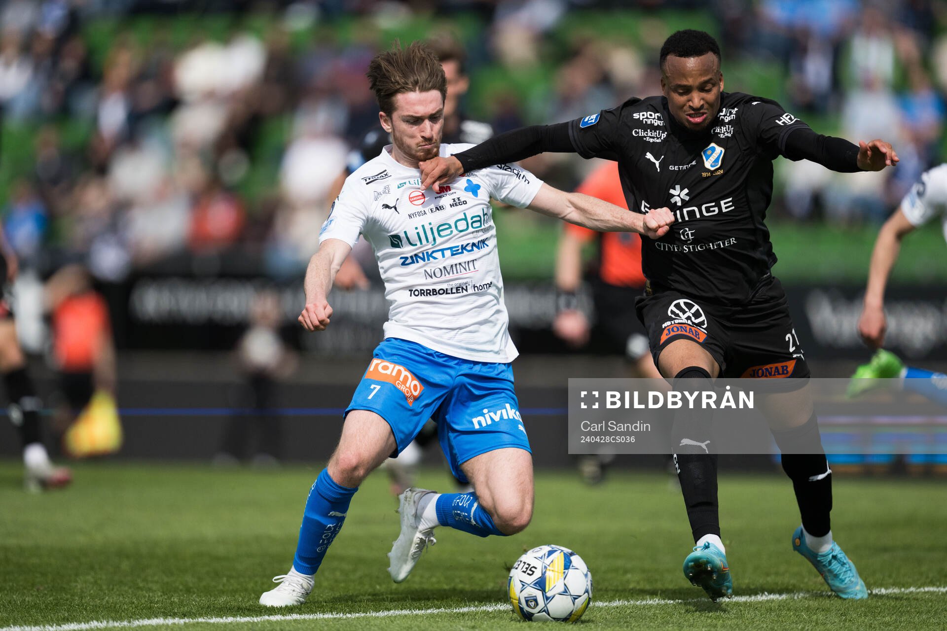 Värnamos Carl Johansson och Halmstads Marcus Olsson